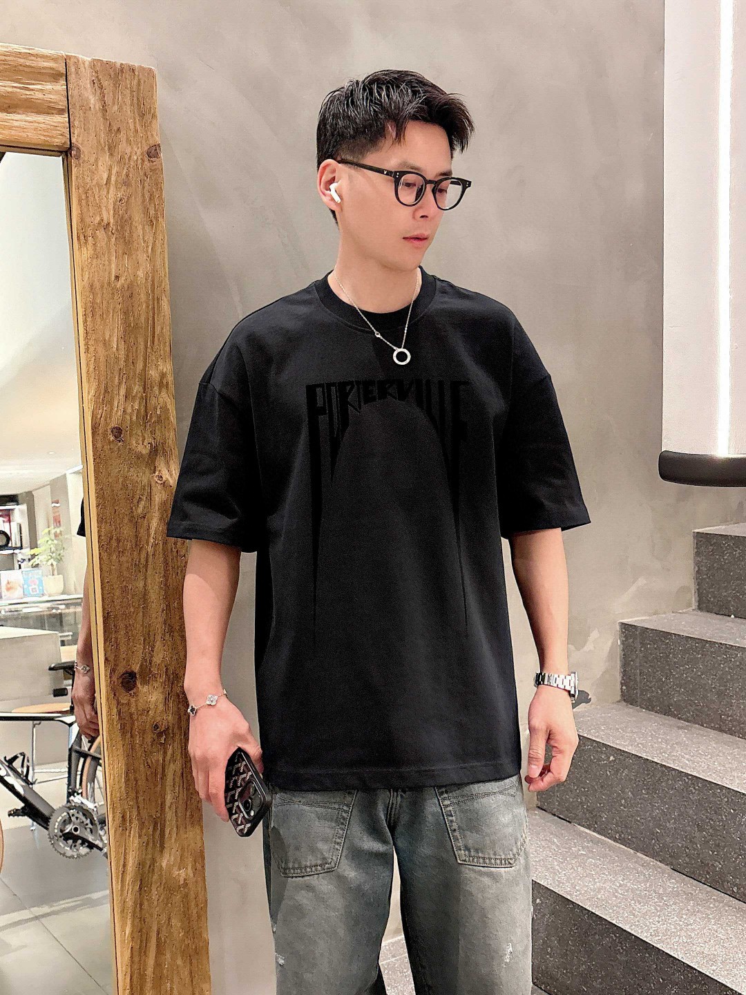 R.O  短袖T恤服装,男,女 5