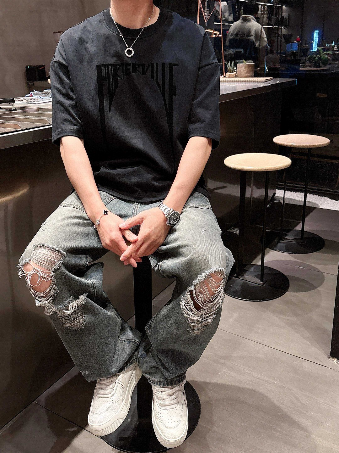 R.O  短袖T恤服装,男,女 8