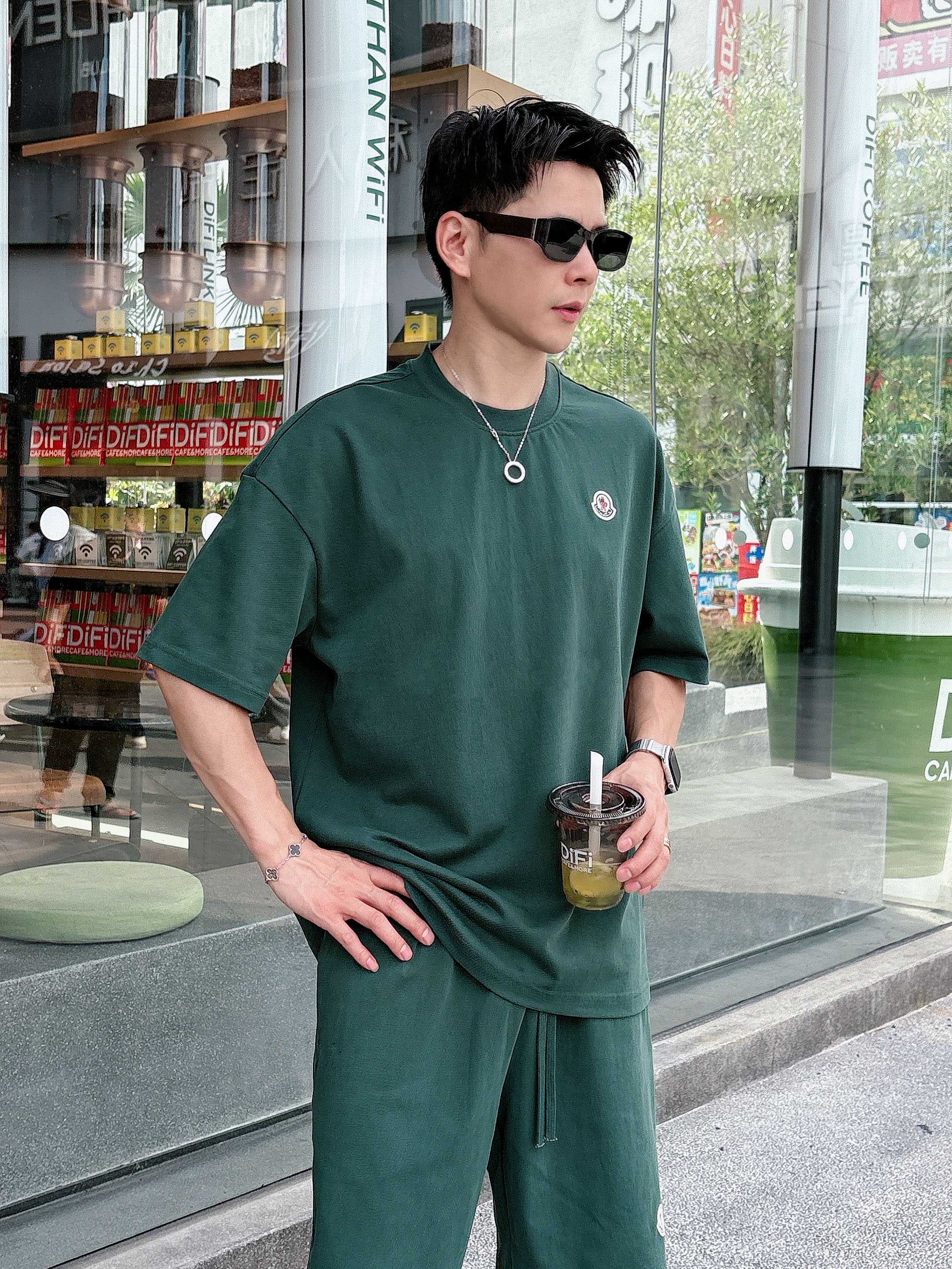 Moncler Heavyweight Cotton Embroidered T-Shirt & Shorts Set - Unisex 8 a1748102907898 4207