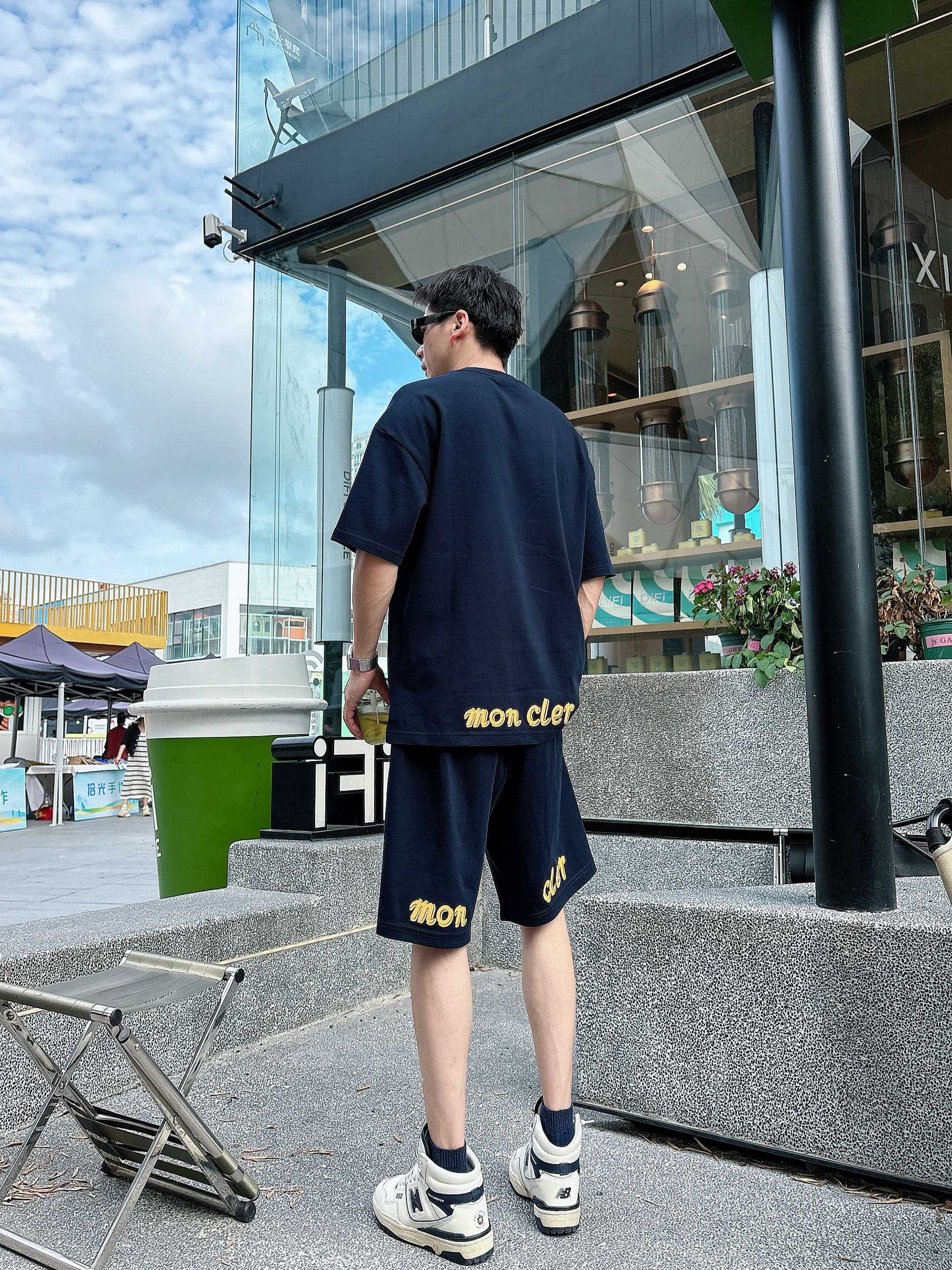 Moncler Heavyweight Cotton T-Shirt & Shorts Set - Embroidered Logo - Unisex 3 a1748102915654 8841