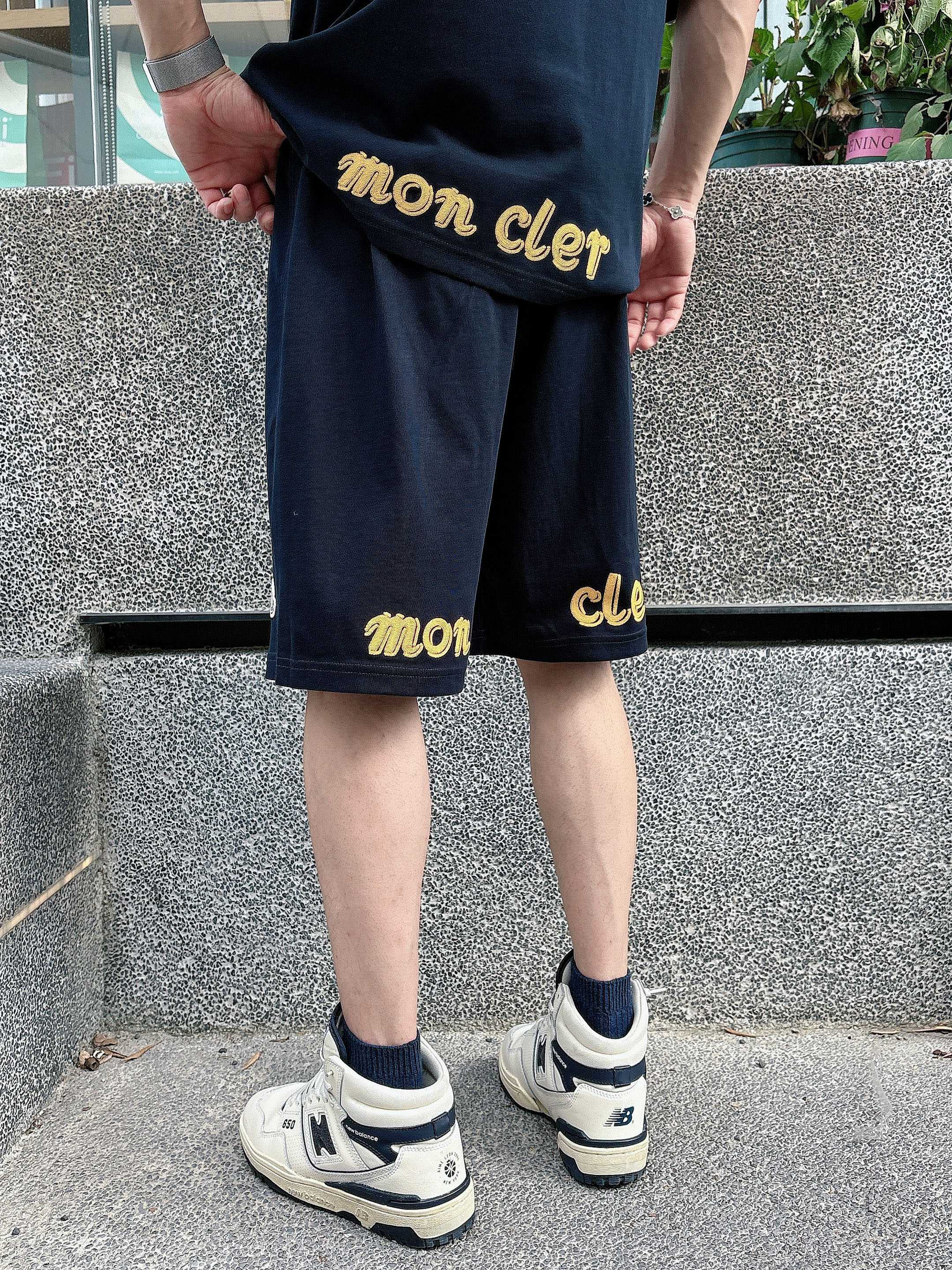 Moncler Heavyweight Embroidered Cotton T-Shirt & Shorts Set - Unisex 10 a1748102936580 4013
