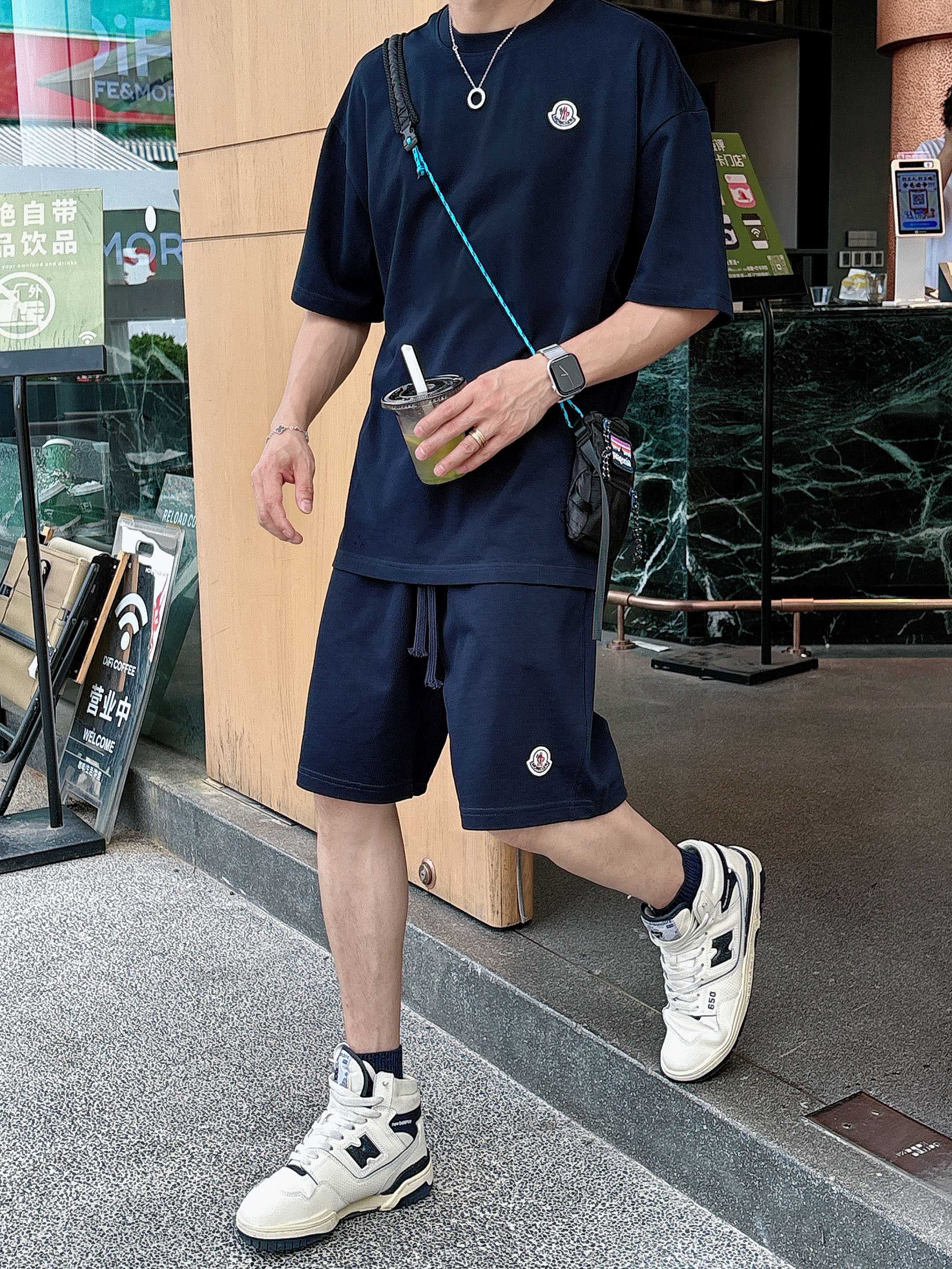 Moncler Heavyweight Cotton T-Shirt & Shorts Set - Embroidered Logo - Unisex 11 a1748102967742 4743
