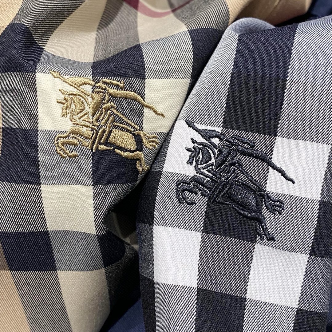巴宝莉 两色高档品质格子商务百搭休闲长袖衬衫 M-3xL
