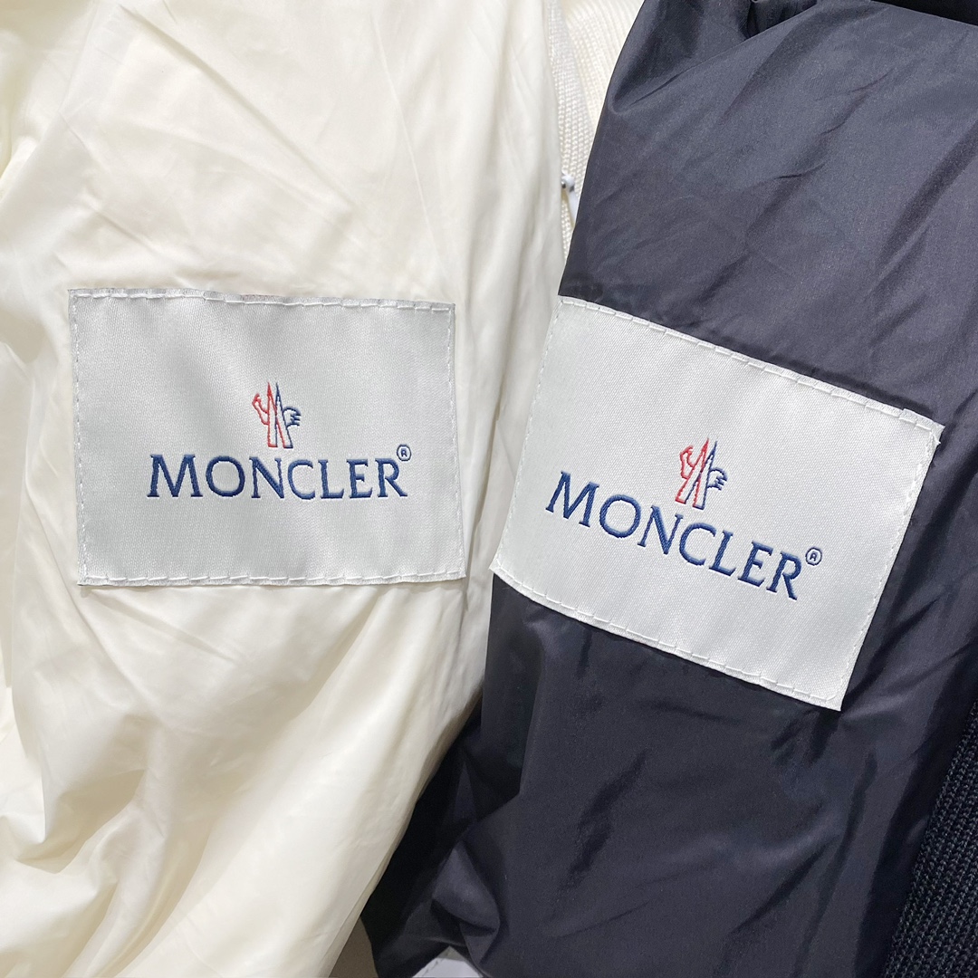 FW秋冬出品新款！-Moncl*er针织面料拼接立领羽绒服轻奢时尚潮流风格颜值感满满的时髦秋冬穿搭利器男