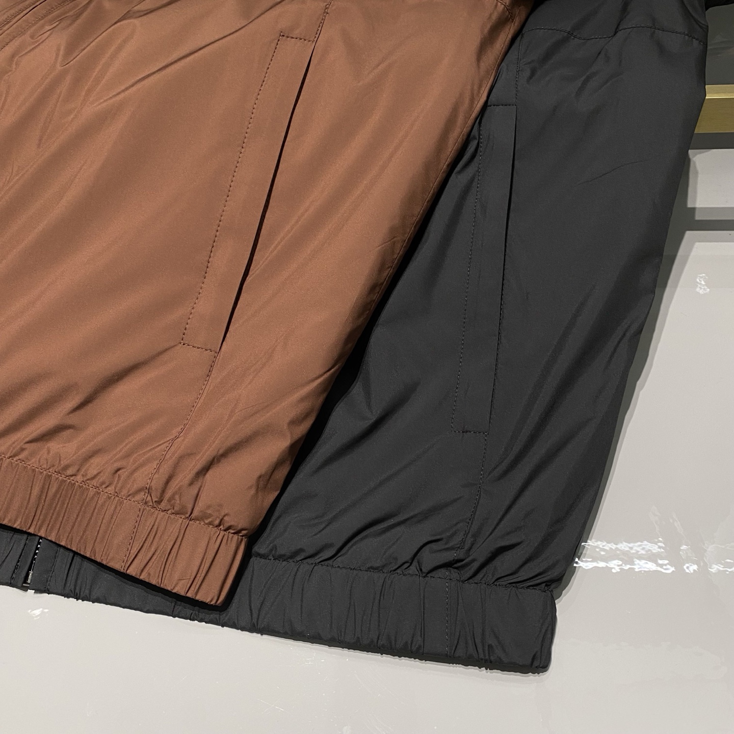 两色高端品质轻商务休闲翻领夹克外套