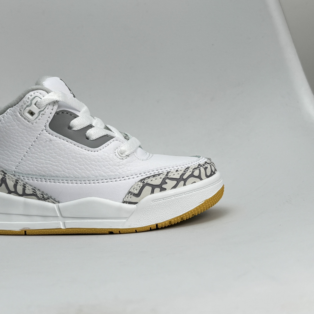 图片[9]-乔3新配色 童鞋码数24-37 公司级✅Air Jordan 3 JTH Justin Timberlake&Tinker Hatfheld 白手稿联名 AJ3 1乔丹3代 aj3 乔3 白手稿 乔丹篮球鞋系列 这款鞋不仅完美再现了白棕水泥White Cement的经典气质，鞋身侧边的Swoosh,更是还原了设计师TinkerHatfield的原始手稿。同时带有3M反光效果，让人炫目！！！ 079JJD-选品中心