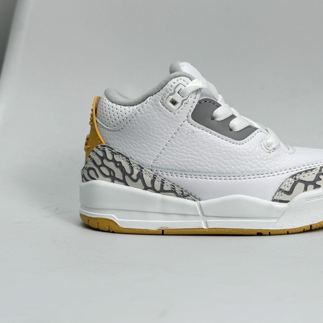 图片[8]-乔3新配色 童鞋码数24-37 公司级✅Air Jordan 3 JTH Justin Timberlake&Tinker Hatfheld 白手稿联名 AJ3 1乔丹3代 aj3 乔3 白手稿 乔丹篮球鞋系列 这款鞋不仅完美再现了白棕水泥White Cement的经典气质，鞋身侧边的Swoosh,更是还原了设计师TinkerHatfield的原始手稿。同时带有3M反光效果，让人炫目！！！ 079JJD-选品中心