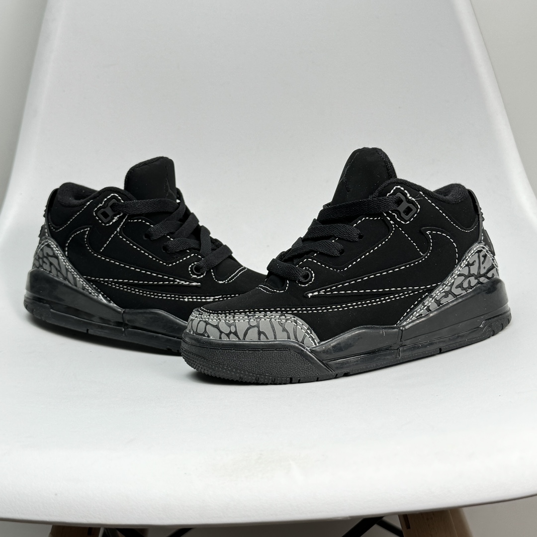 图片[5]-乔3倒钩 童鞋码数24-37 公司级✅Air Jordan 3 JTH Justin Timberlake&Tinker Hatfheld 白手稿联名 AJ3 1乔丹3代 aj3 乔3 白手稿 乔丹篮球鞋系列 这款鞋不仅完美再现了白棕水泥White Cement的经典气质，鞋身侧边的Swoosh,更是还原了设计师TinkerHatfield的原始手稿。同时带有3M反光效果，让人炫目！！！ 079JJD-选品中心