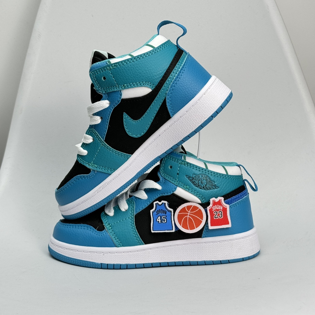 图片[3]-Jordan/乔丹 童鞋版本上线👣你家有个fashion宝贝👶🏻耐克Air Jordan Brand 1 Mid GS\”Hulk\”AJ1乔丹一代低帮经典复古文化休闲运动篮球鞋“乔1低邦童鞋系列” 类型：低邦童鞋 尺码：22 23 24 25 26 27 28 29 30 31 32 33 34 35 36 37 079DND-选品中心