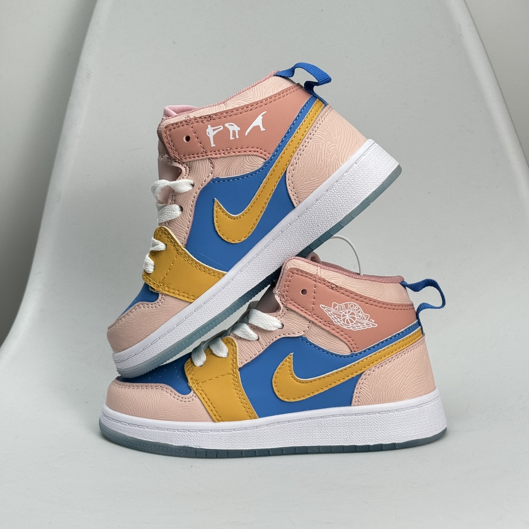 图片[3]-Jordan/乔丹 童鞋版本上线👣你家有个fashion宝贝👶🏻耐克Air Jordan Brand 1 Mid GS\”Hulk\”AJ1乔丹一代低帮经典复古文化休闲运动篮球鞋“乔1低邦童鞋系列” 类型：低邦童鞋 尺码：22 23 24 25 26 27 28 29 30 31 32 33 34 35 36 37 079DND-选品中心