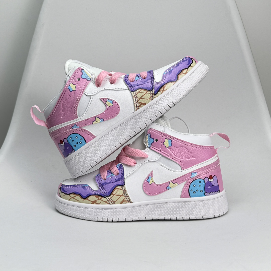 图片[2]-Jordan/乔丹 童鞋版本上线👣你家有个fashion宝贝👶🏻耐克Air Jordan Brand 1 Mid GS\”Hulk\”AJ1乔丹一代低帮经典复古文化休闲运动篮球鞋“乔1低邦童鞋系列” 类型：低邦童鞋 尺码：22 23 24 25 26 27 28 29 30 31 32 33 34 35 36 37 079DND-选品中心