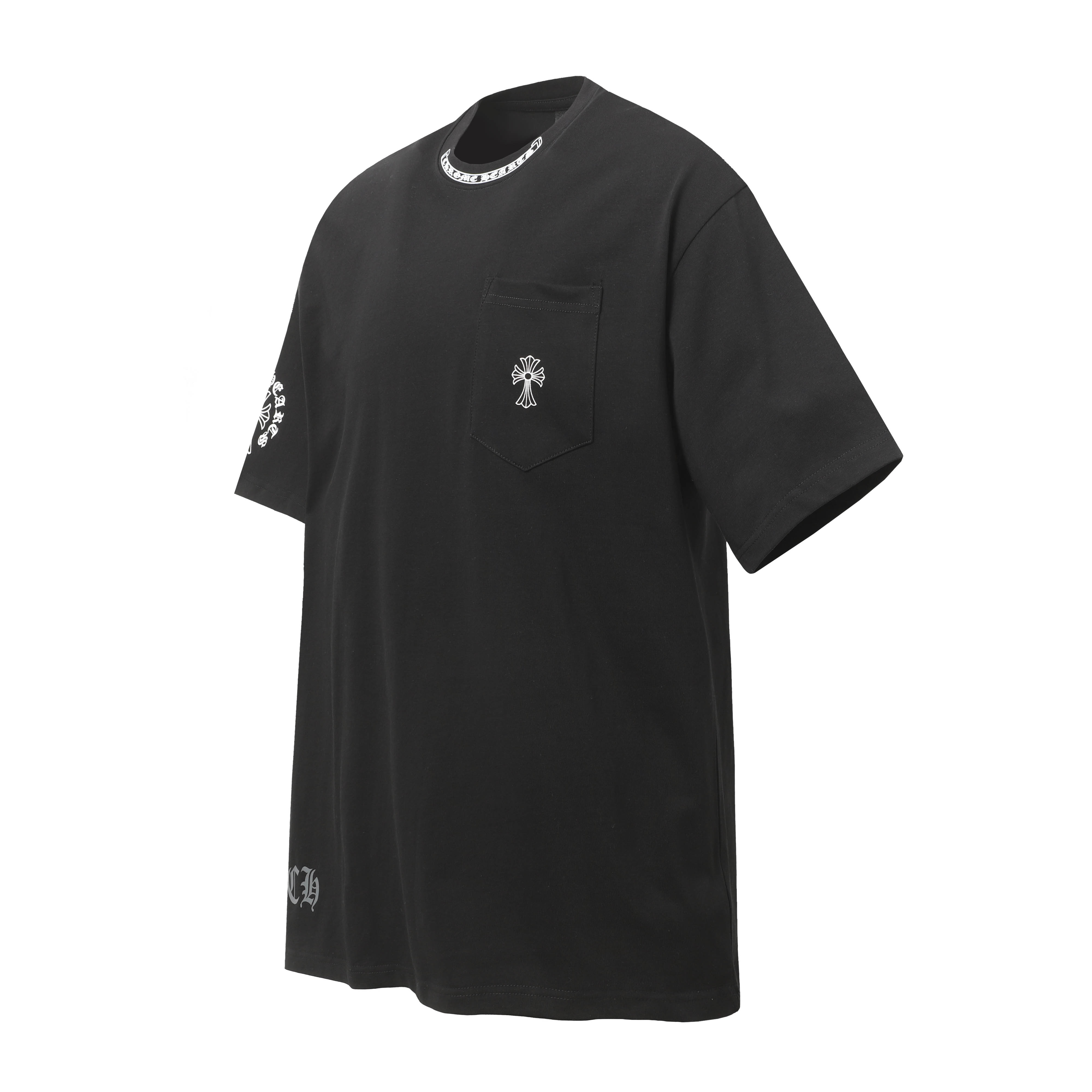 Chrome Hearts CH Greek Cross T-sleeves: Top Quality Customised Cotton Shirt - 图片 1