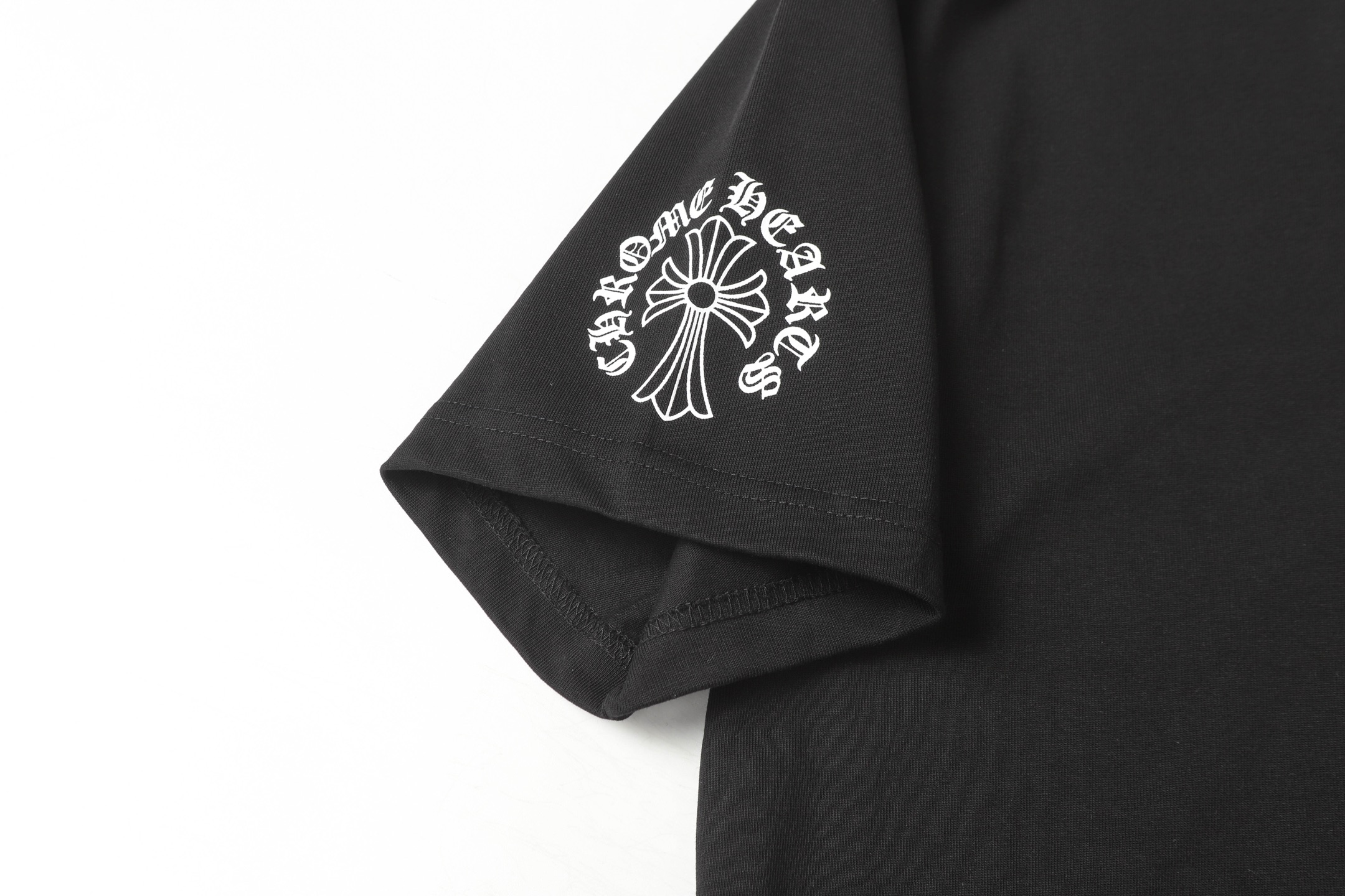 Chrome Hearts CH Greek Cross T-sleeves: Top Quality Customised Cotton Shirt - 图片 6