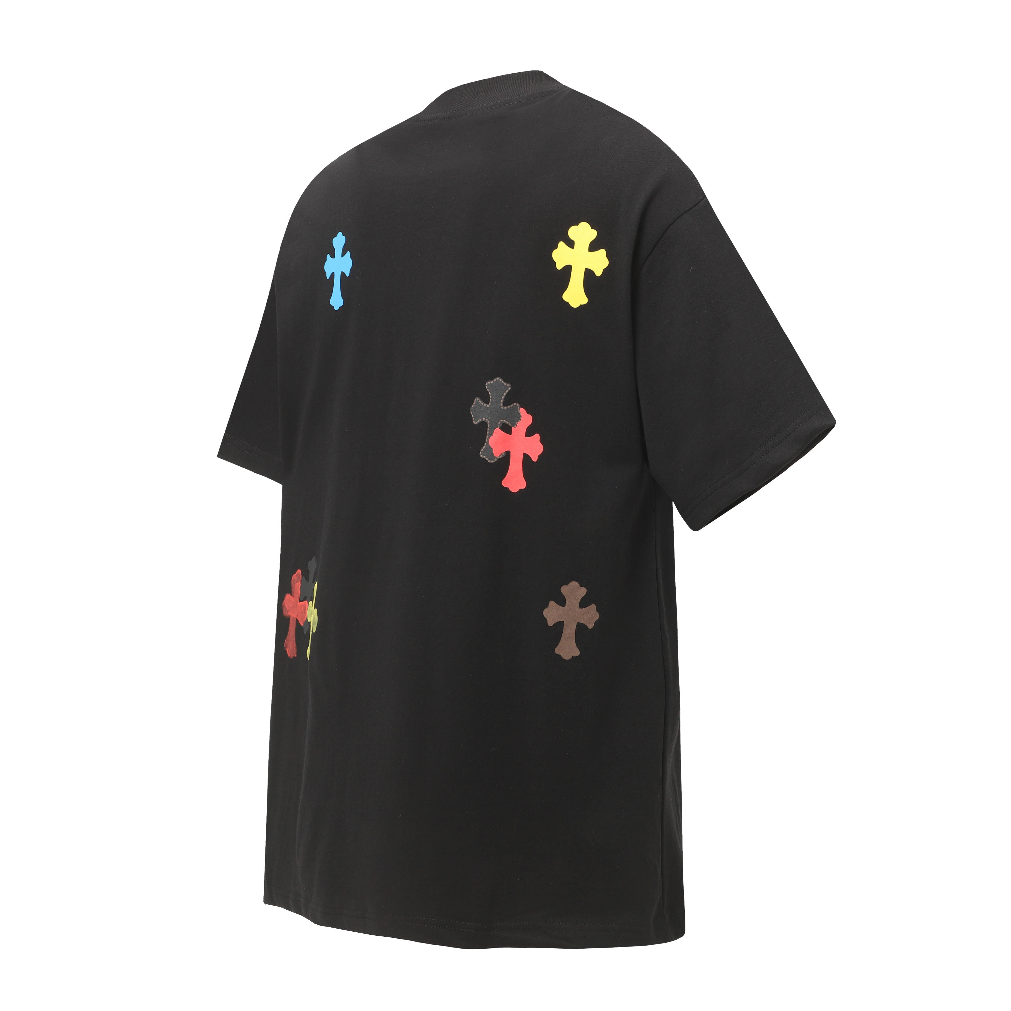 Chrome Hearts CH Crouched Crosses T-Shirt: Top-Quality Customised Design, 280g Cotton - 图片 2