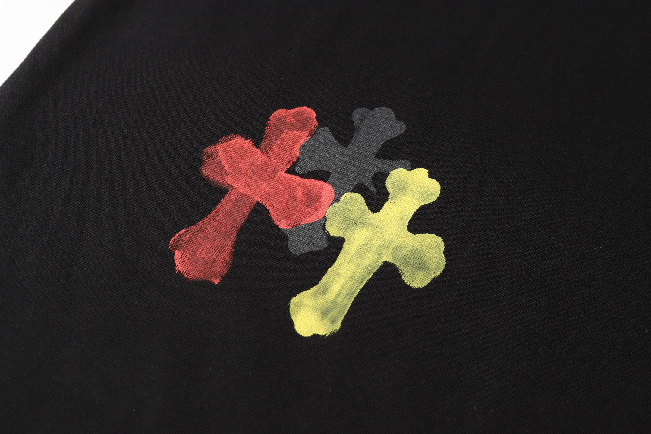 Chrome Hearts CH Crouched Crosses T-Shirt: Top-Quality Customised Design, 280g Cotton - 图片 6