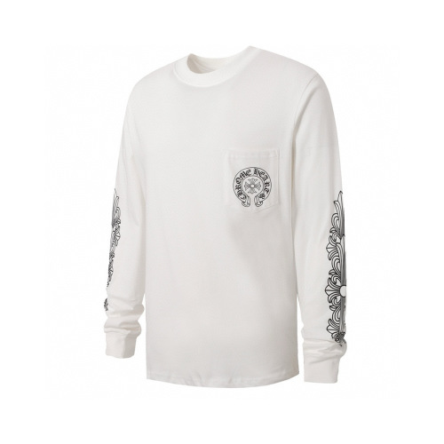 Chrome Hearts 23SS Scroll Horseshoe Sanskrit Print Long Sleeve T-Shirt 1 Chrome Hearts 23SS Scroll Horseshoe Sanskrit Print Long Sleeve T-Shirt