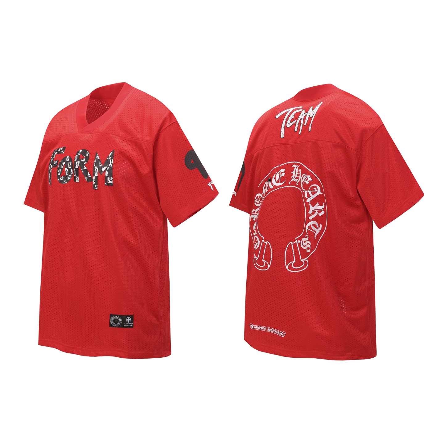 Chrome Hearts Red Mesh Jersey - Stylish, Comfortable, and High-Quality Fabric