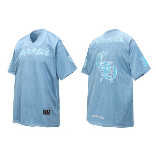 Chrome Hearts Blue Mesh Double Layer Ice Hockey Jersey Sportswear Set 1 Chrome Hearts Blue Mesh Double Layer Ice Hockey Jersey Sportswear Set