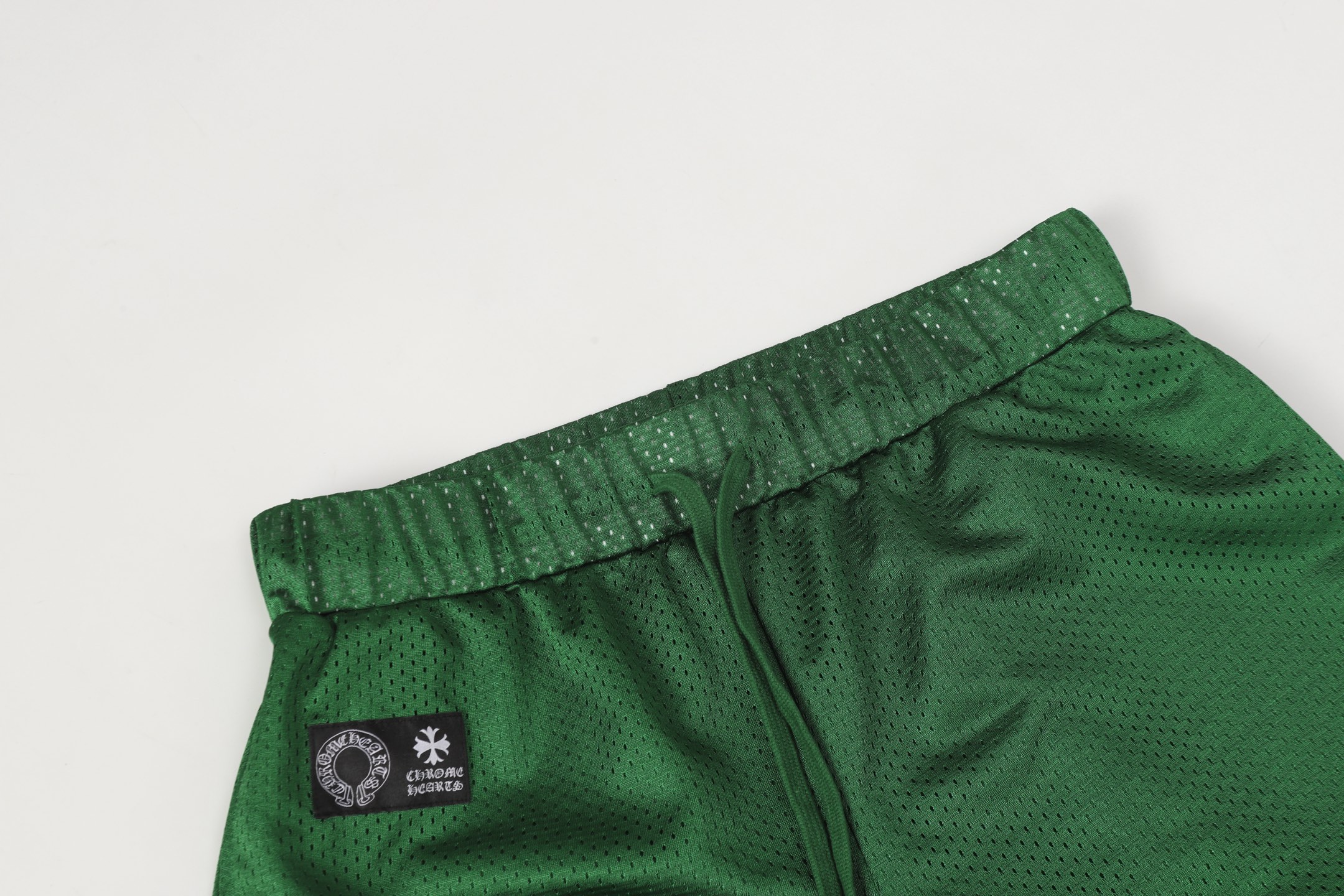 Chrome Hearts Green Mesh Shorts with Sanskrit Print - Stylish and Breathable 5 i1754081495714 887 0 3