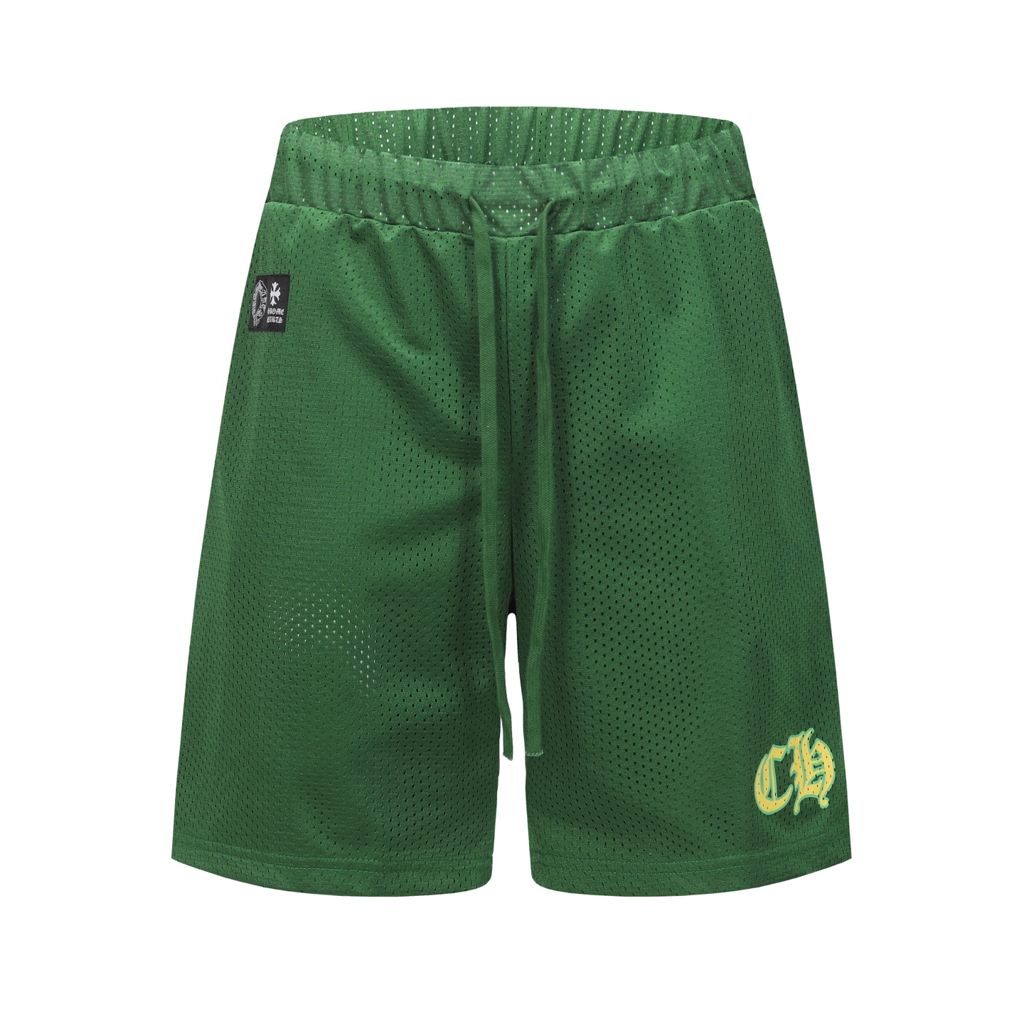 Chrome Hearts Green Mesh Shorts with Sanskrit Print - Stylish and Breathable 3 i1754081497361 35 0 1
