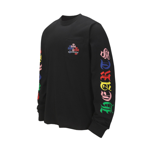 Chrome Hearts Long Sleeve T-Shirt Colorful Crosses High Quality Cotton 1 Chrome Hearts Long Sleeve T-Shirt Colorful Crosses High Quality Cotton