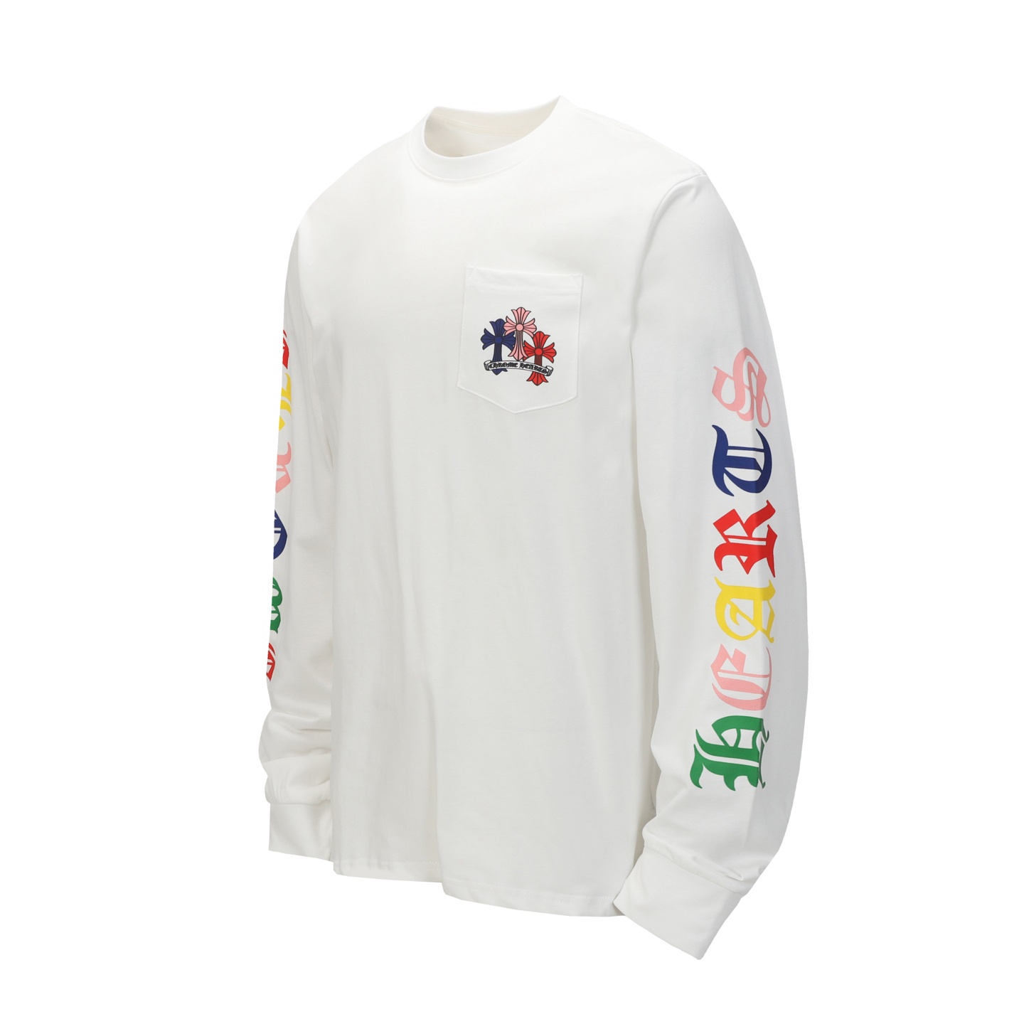 Chrome Hearts Long Sleeve T-Shirt with Colorful Crosses and Lettering 2 i1754469811867 6070 0 6