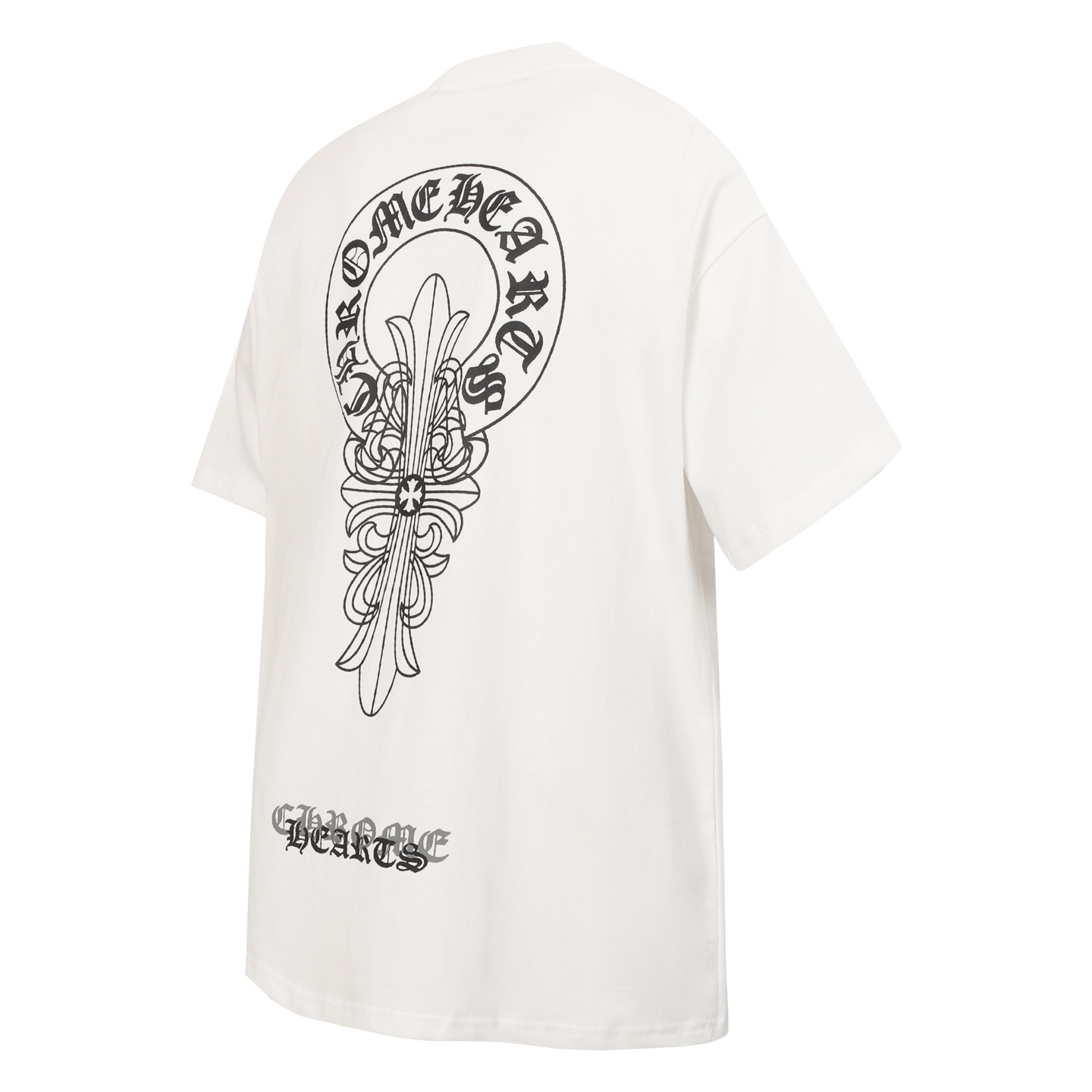 Chrome Hearts Chrome Hearts CH 克罗心彩色马蹄梵文字母印花短袖T桖