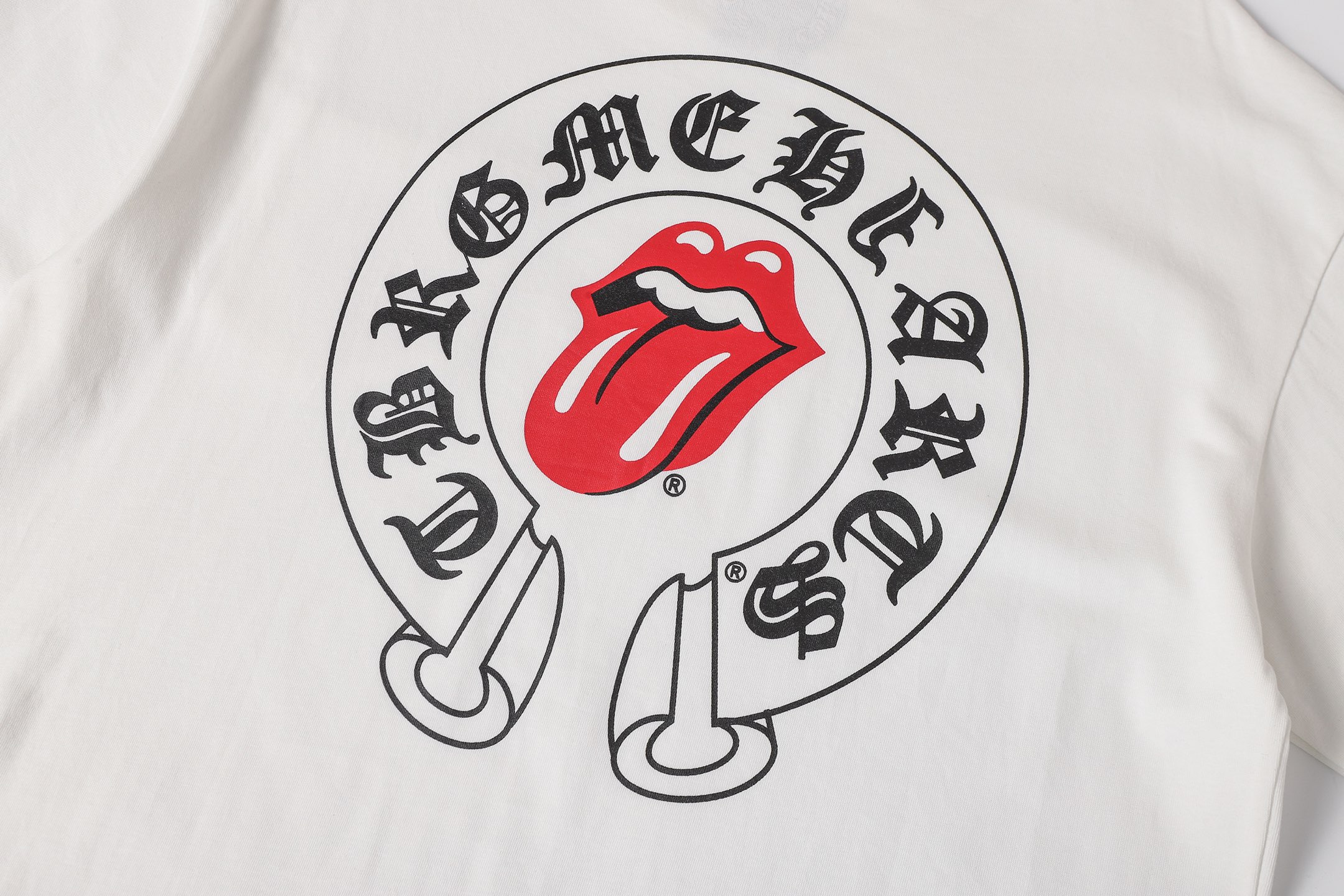 Chrome Hearts Chrome Hearts/克罗心舌头 马蹄印花短袖T桖