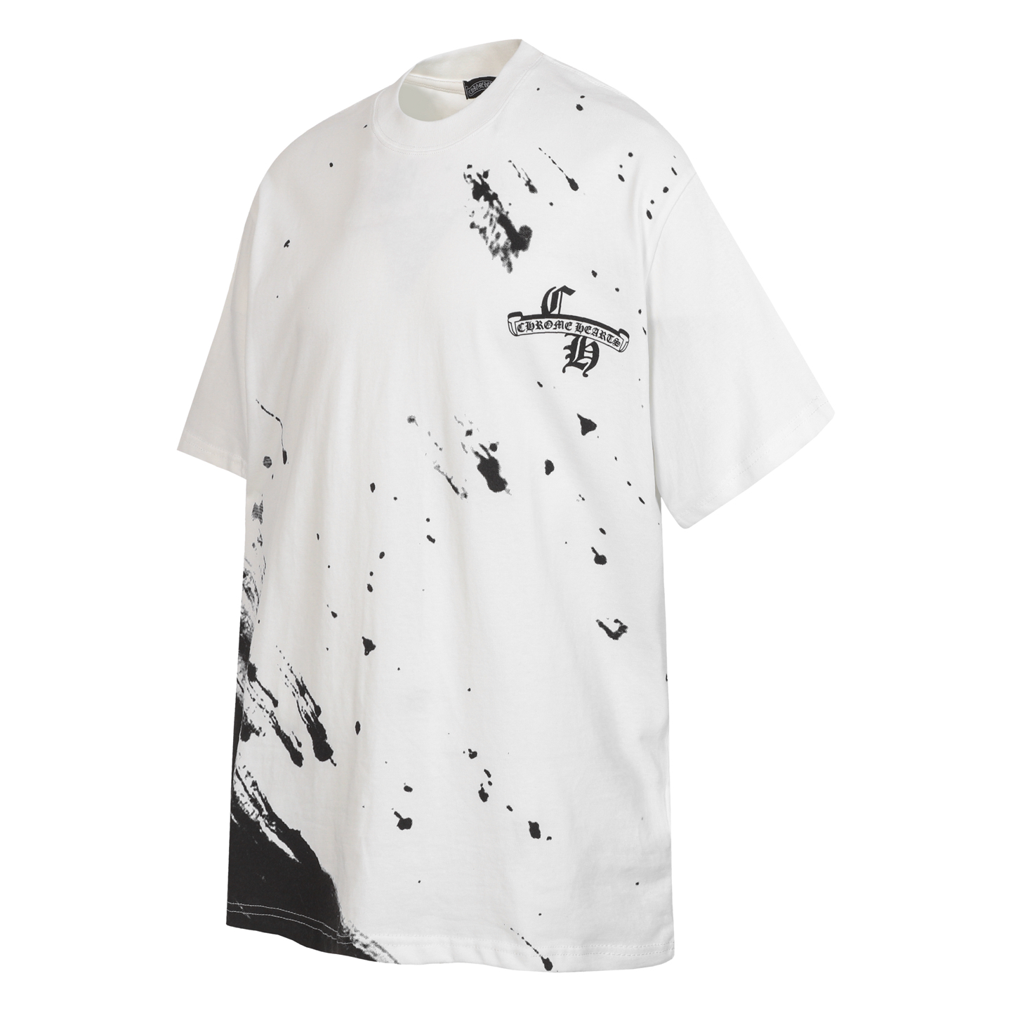 Chrome Hearts Chrome Hearts/克罗心泼墨马蹄模糊印花短袖T桖
