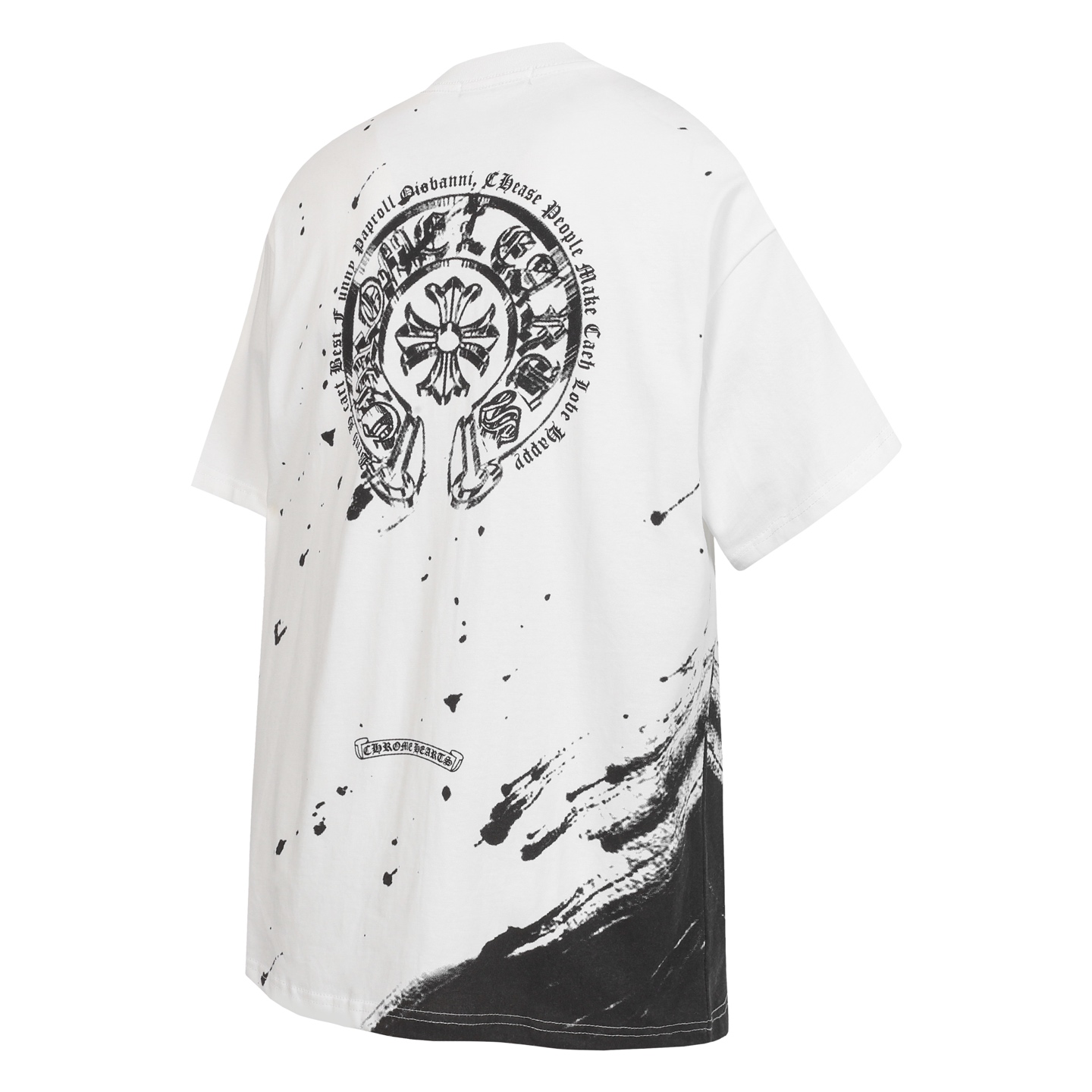 Chrome Hearts Chrome Hearts/克罗心泼墨马蹄模糊印花短袖T桖