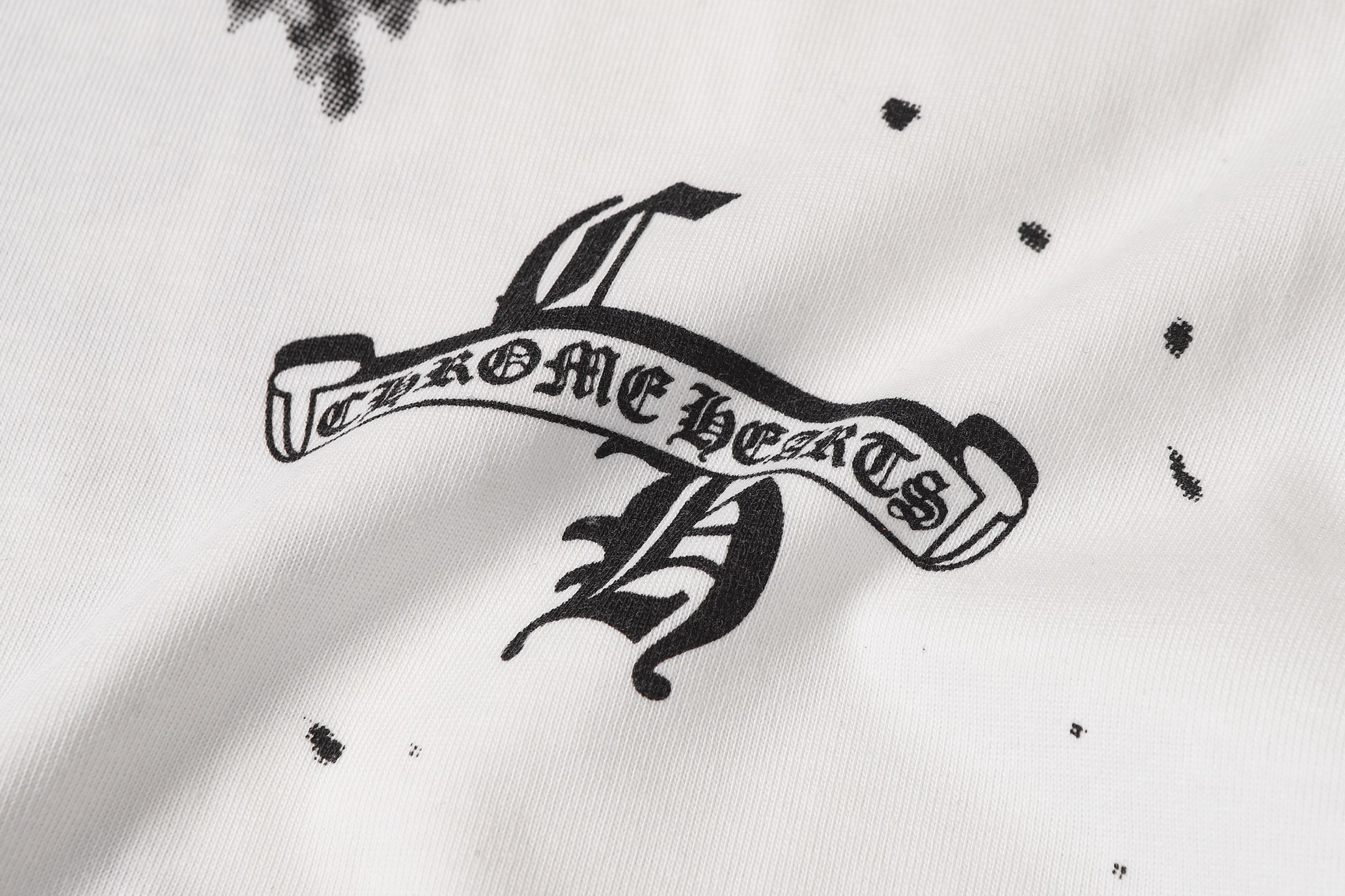 Chrome Hearts Chrome Hearts/克罗心泼墨马蹄模糊印花短袖T桖