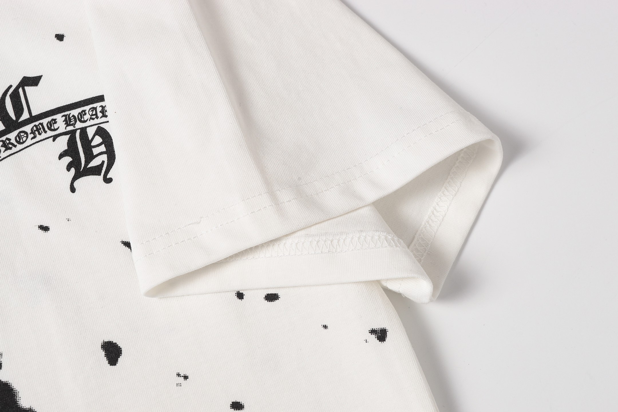 Chrome Hearts Chrome Hearts/克罗心泼墨马蹄模糊印花短袖T桖
