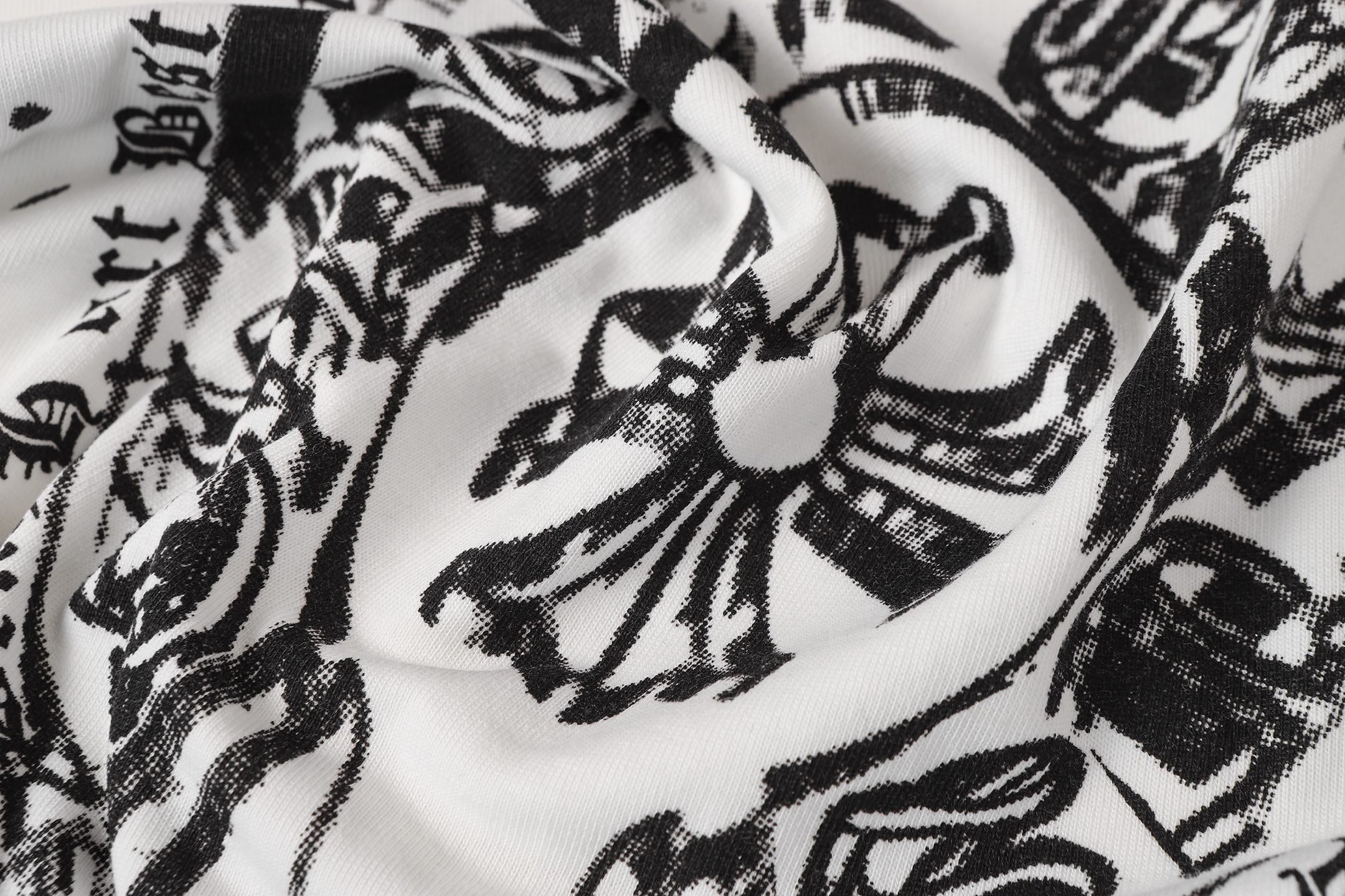 Chrome Hearts Chrome Hearts/克罗心泼墨马蹄模糊印花短袖T桖