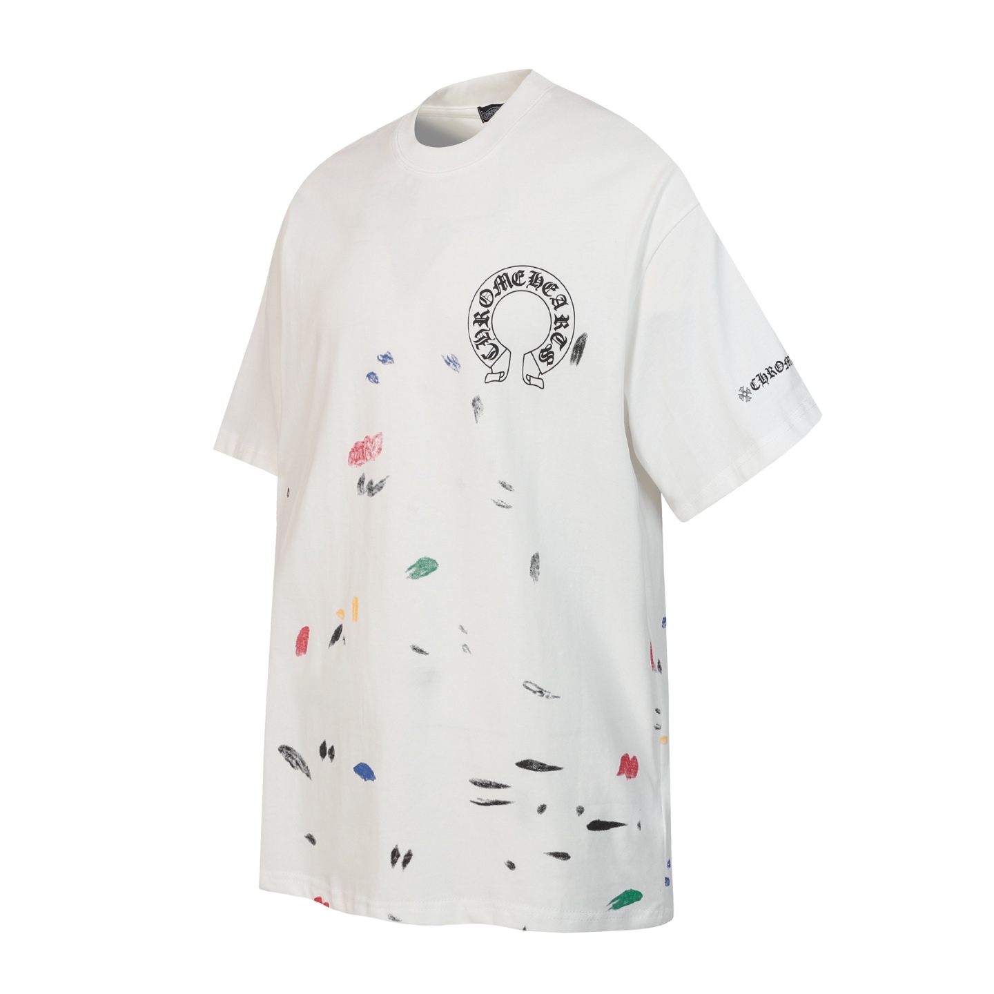 Chrome Hearts Chrome Hearts/克罗心泼墨马蹄印花短袖T桖