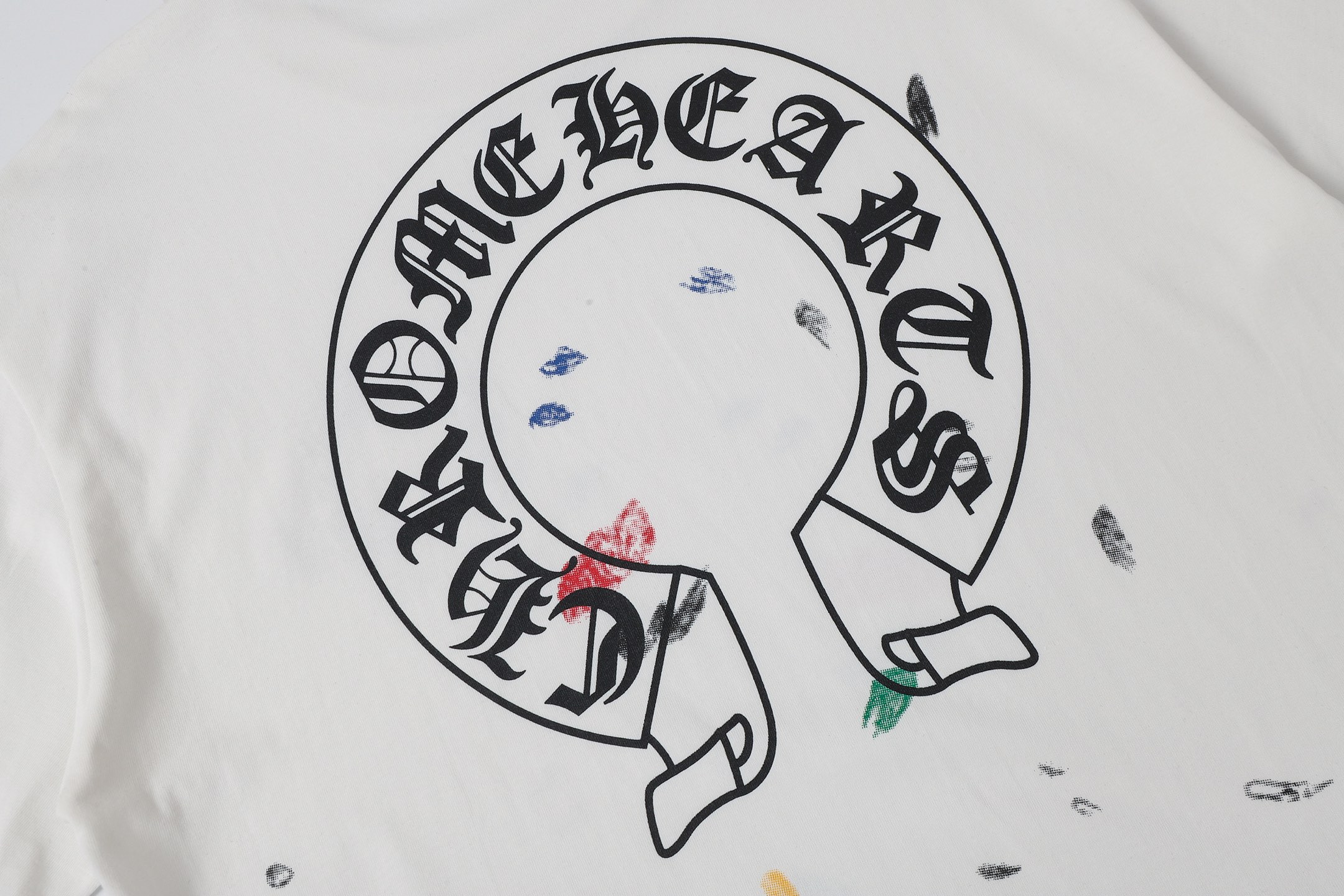 Chrome Hearts Chrome Hearts/克罗心泼墨马蹄印花短袖T桖