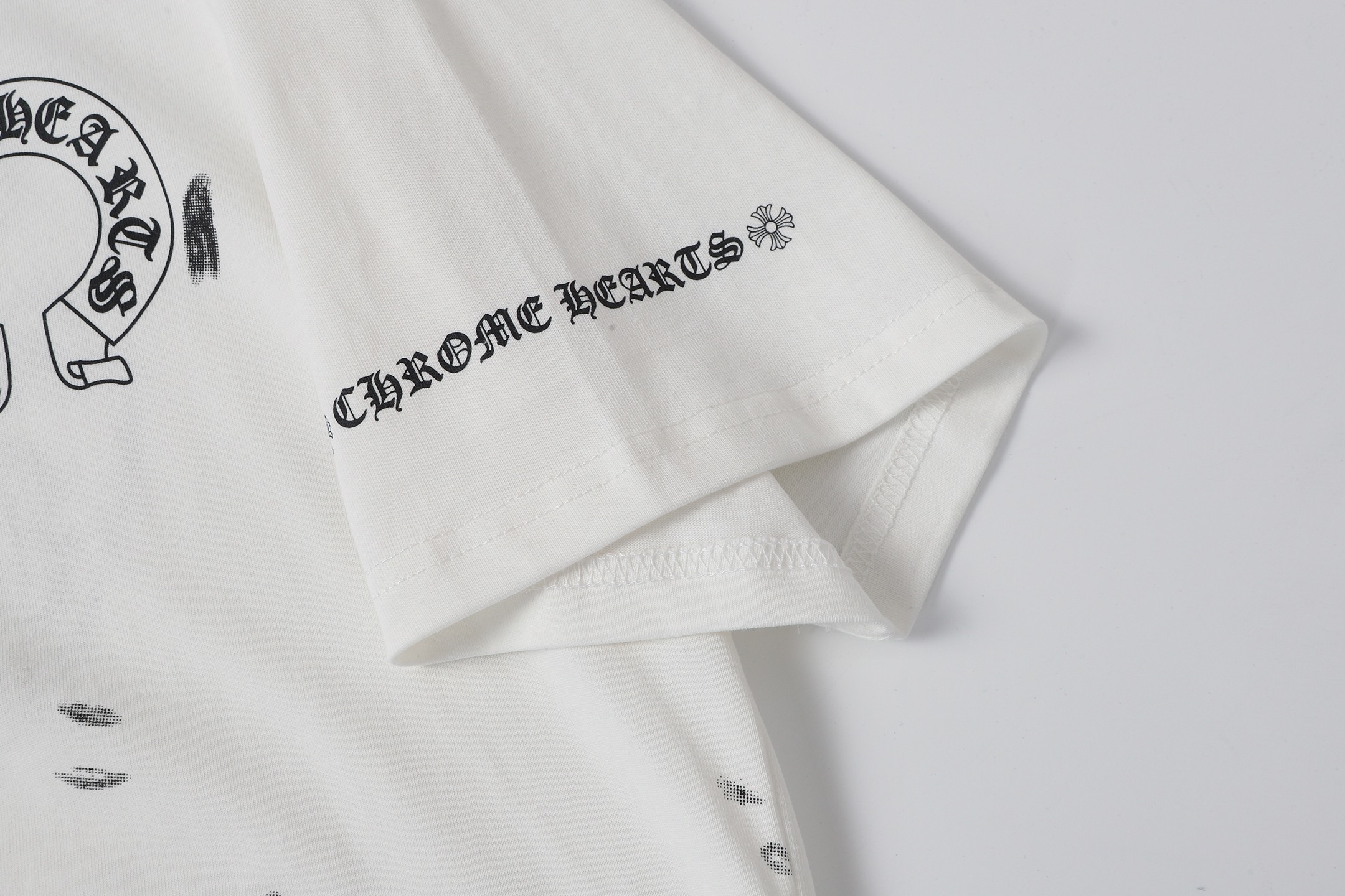 Chrome Hearts Chrome Hearts/克罗心泼墨马蹄印花短袖T桖