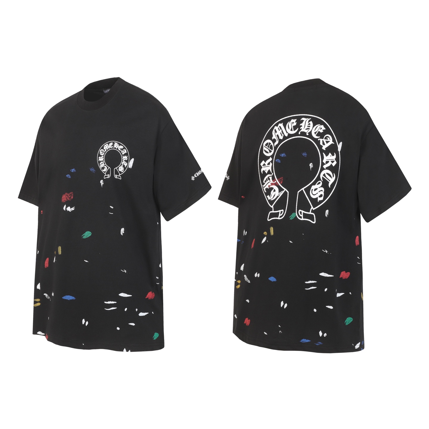 Chrome Hearts Chrome Hearts/克罗心泼墨马蹄印花短袖T桖