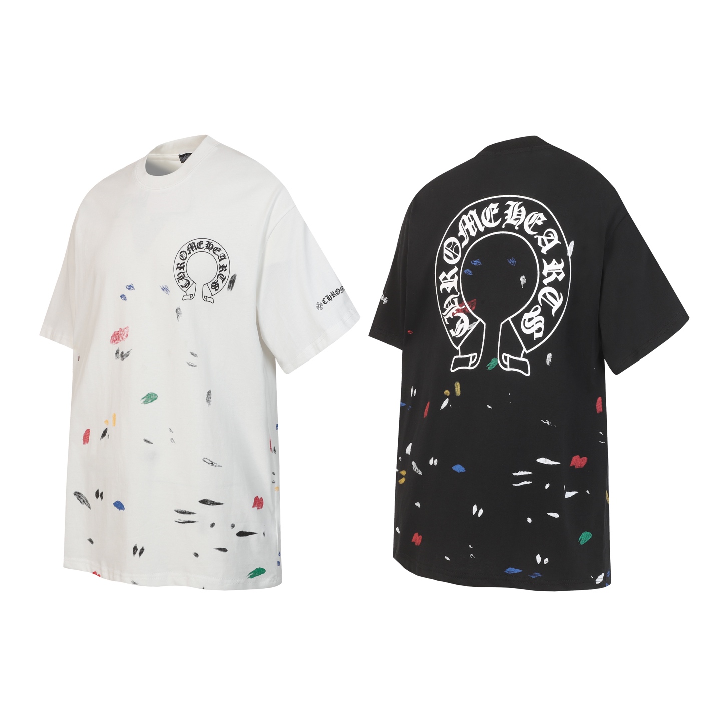 Chrome Hearts Chrome Hearts/克罗心泼墨马蹄印花短袖T桖