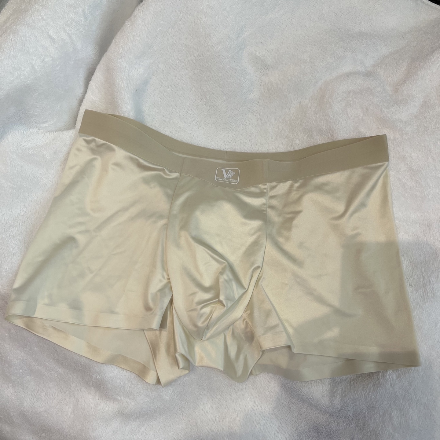  2025新品！范思哲男士内裤！ 外贸公司合作订单，经典logo印标 轻薄透设计，采用进口桑蚕丝绸缎面面