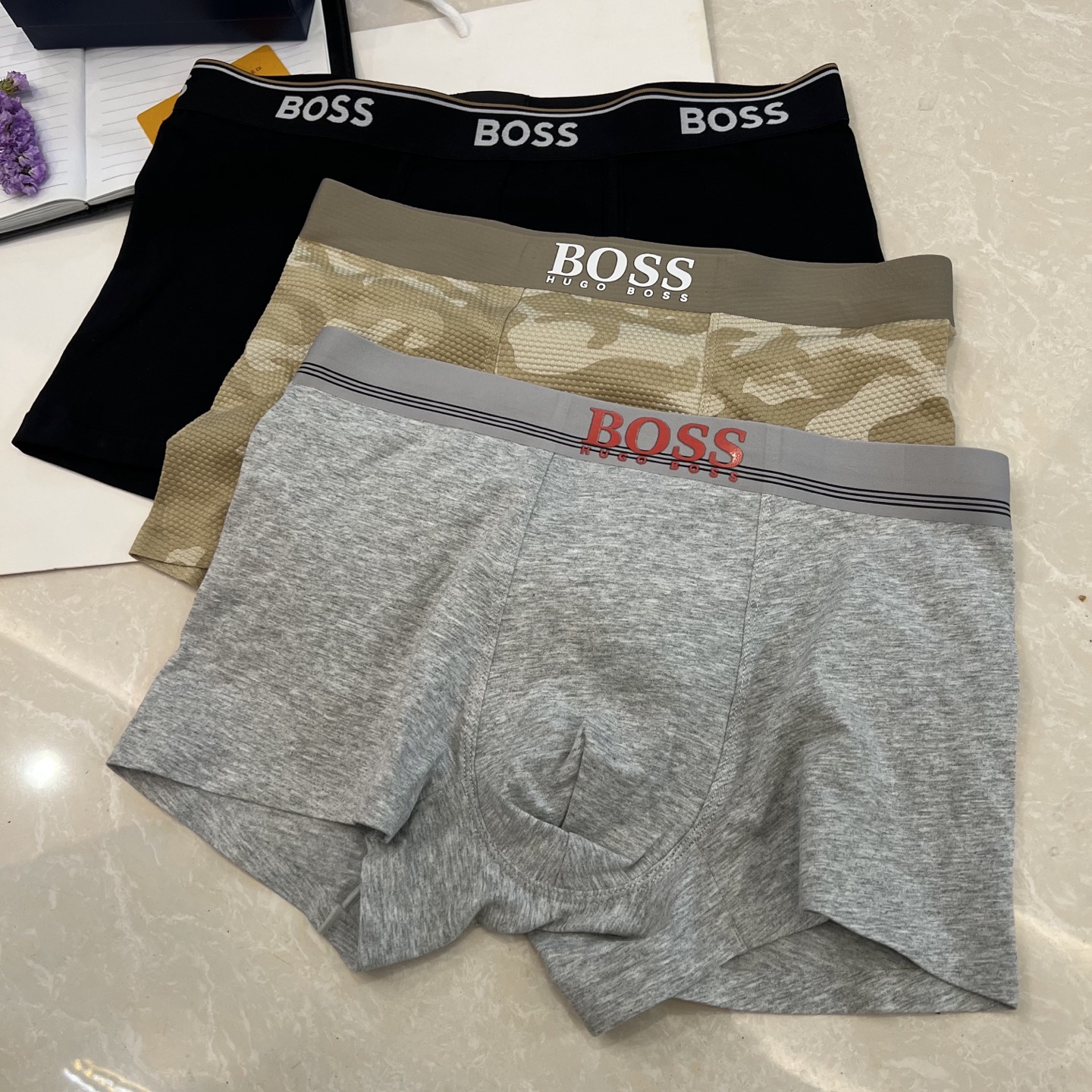 “Boss三剑客”一组三款 新品2026（BOSS）专柜最新款，高级纯棉 最新走秀同款，绝对的原单品质，