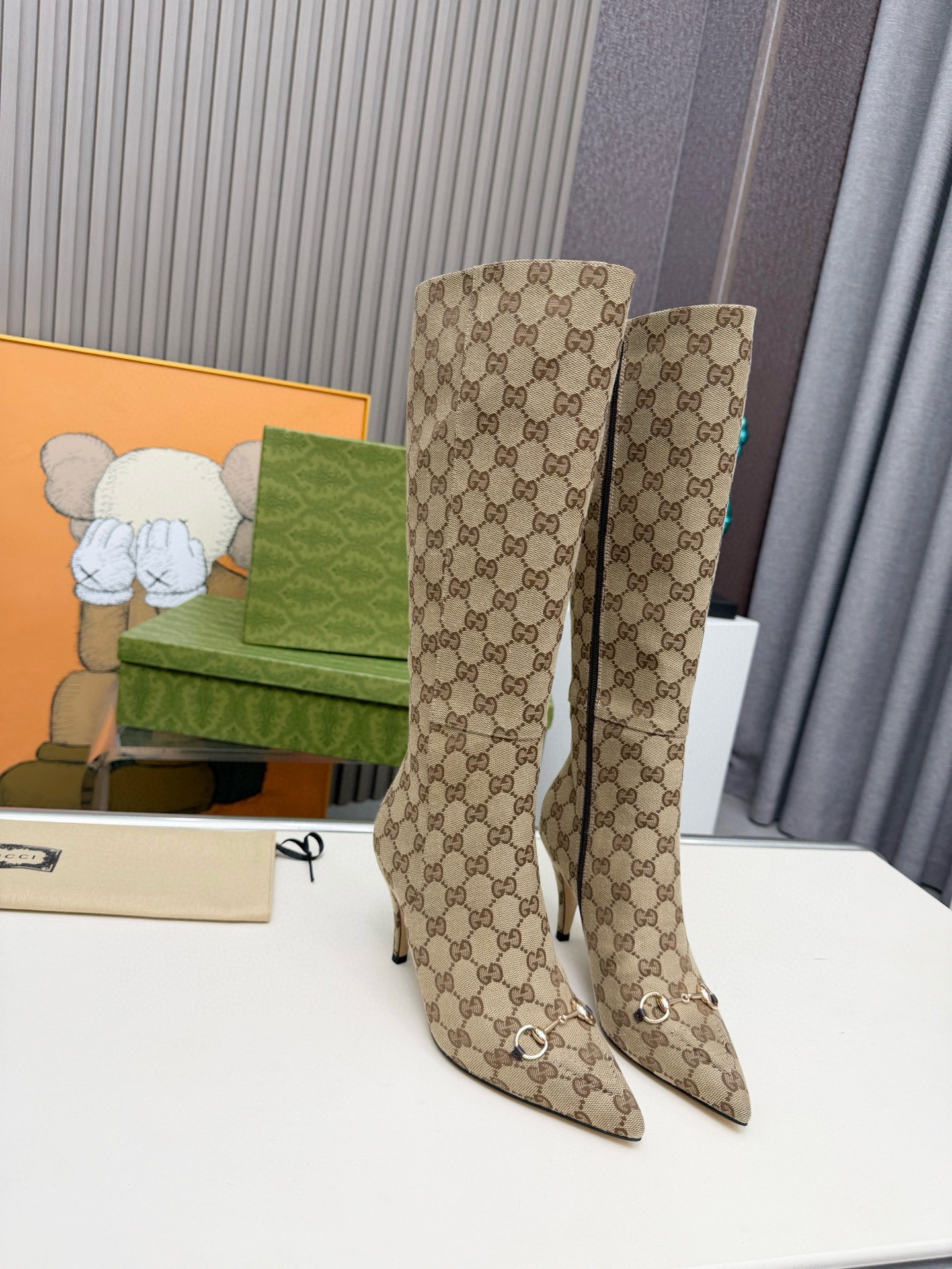 2519A-1 Botas Las últimas botas altas de GUCCI. Una réplica uno a uno del zapato original. La hebilla de hardware origi…