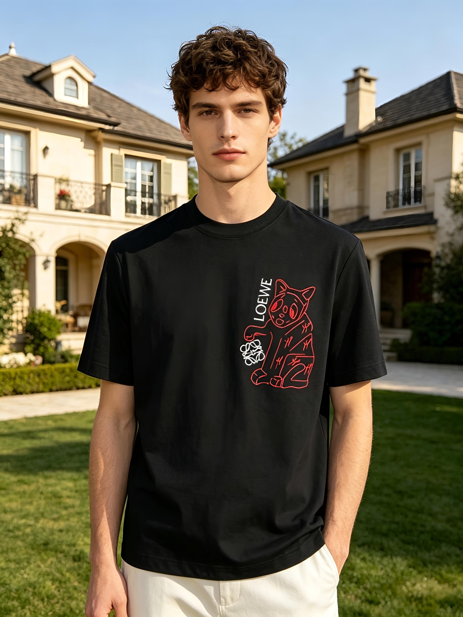 NO:776529,'LOEWE' VIP advanced customization!  2026 spring and summer new short-sleeved. This T-shirt is a new product in the summer men's wear series. It is carefully made of imported fabrics with mercerized technology and has a heavy three-dimensional logo to add a casual style. Size M-3XL Recommended reference M120 catties or less (including 120 catties) L121-140 catties XL141-160 catties 2XL161-180 catties  3XL181—200 pounds,,loewe,loewe,T-shirt,tees,t-shirt,19860909《罗意威 LOEWE》VIP高级定制！ 2026春夏季新款短袖.这款T恤是夏季男装系列新品,采用丝光工艺进口面料精心制作,重工立体Logo,增添休闲风范.码数 M-3XL 推荐参考 M120斤以内（含120斤） L121—140斤 XL141—160斤 2XL161—180斤 3XL181—200斤,,loewe,loewe,T-shirt,tees，t-shirt,,Men's clothing