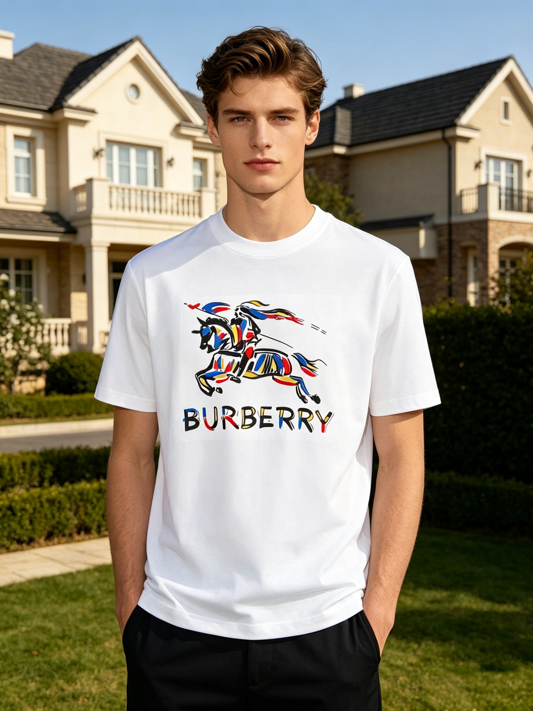 NO:918147,'Burberry' VIP advanced customization!  2026 spring and summer new short-sleeved. This T-shirt is a new product in the summer men's wear series. It is carefully made of imported fabrics with mercerized technology and has a heavy three-dimensional logo to add a casual style. Size M-3XL Recommended reference M120 catties or less (including 120 catties) L121-140 catties XL141-160 catties 2XL161-180 catties  3XL181—200 pounds,,burberry,burberry,T-shirt,tees,t-shirt,19860909《巴宝莉 Burberry》VIP高级定制！ 2026春夏季新款短袖.这款T恤是夏季男装系列新品,采用丝光工艺进口面料精心制作,重工立体Logo,增添休闲风范.码数 M-3XL 推荐参考 M120斤以内（含120斤） L121—140斤 XL141—160斤 2XL161—180斤 3XL181—200斤,,burberry,burberry,T-shirt,tees，t-shirt,,Men's clothing