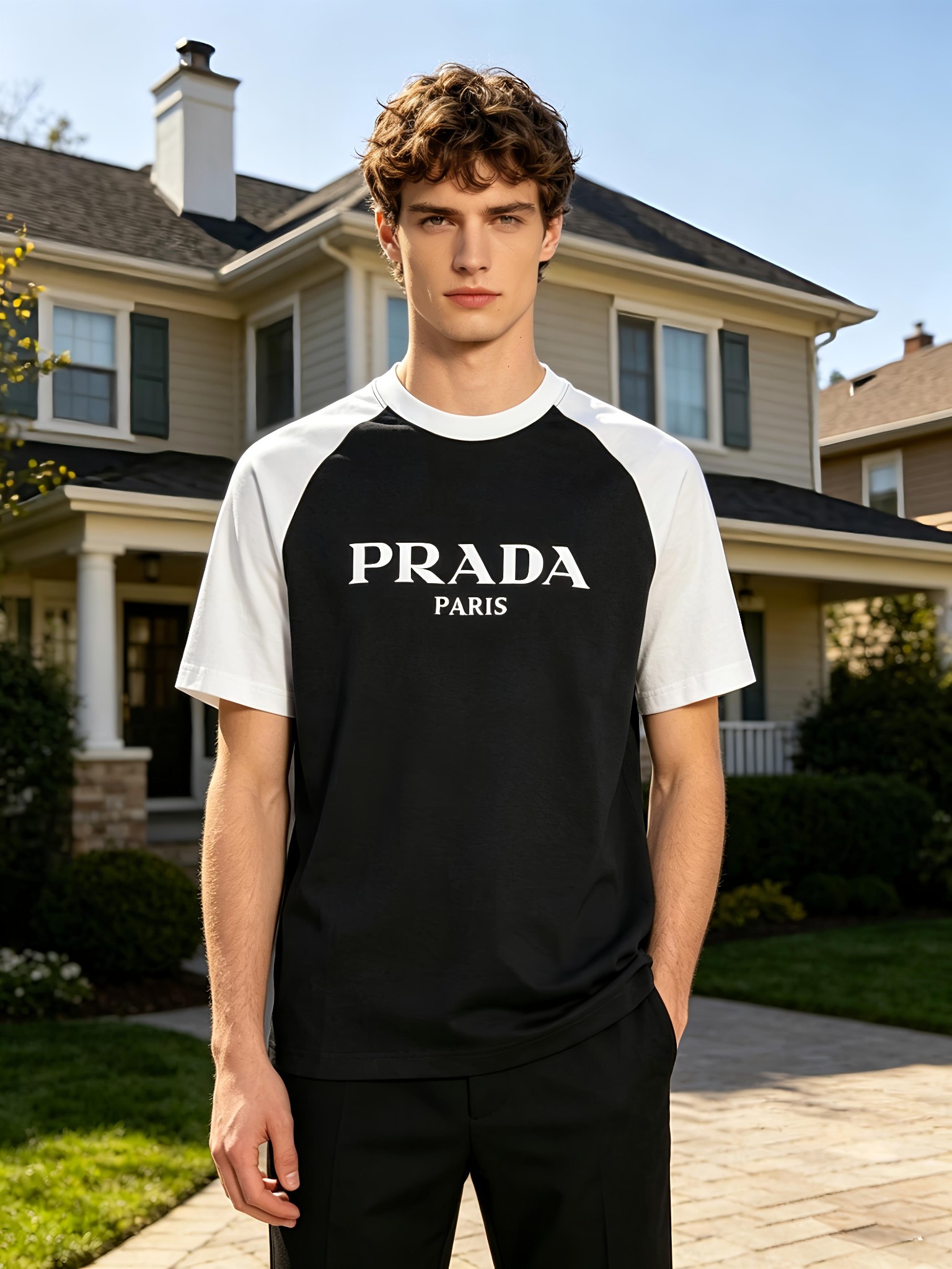 NO:776535,'PRADA' VIP advanced customization!  2026 spring and summer new short-sleeved. This T-shirt is a new product in the summer men's wear series. It is carefully made of imported fabrics with mercerized technology and has a heavy three-dimensional logo to add a casual style. Size M-3XL Recommended reference M120 catties or less (including 120 catties) L121-140 catties XL141-160 catties 2XL161-180 catties  3XL181—200 pounds,,prada,prada,T-shirt,tees,t-shirt,19860909《普拉达 PRADA》VIP高级定制！ 2026春夏季新款短袖.这款T恤是夏季男装系列新品,采用丝光工艺进口面料精心制作,重工立体Logo,增添休闲风范.码数 M-3XL 推荐参考 M120斤以内（含120斤） L121—140斤 XL141—160斤 2XL161—180斤 3XL181—200斤,,prada,prada,T-shirt,tees，t-shirt,,Men's clothing