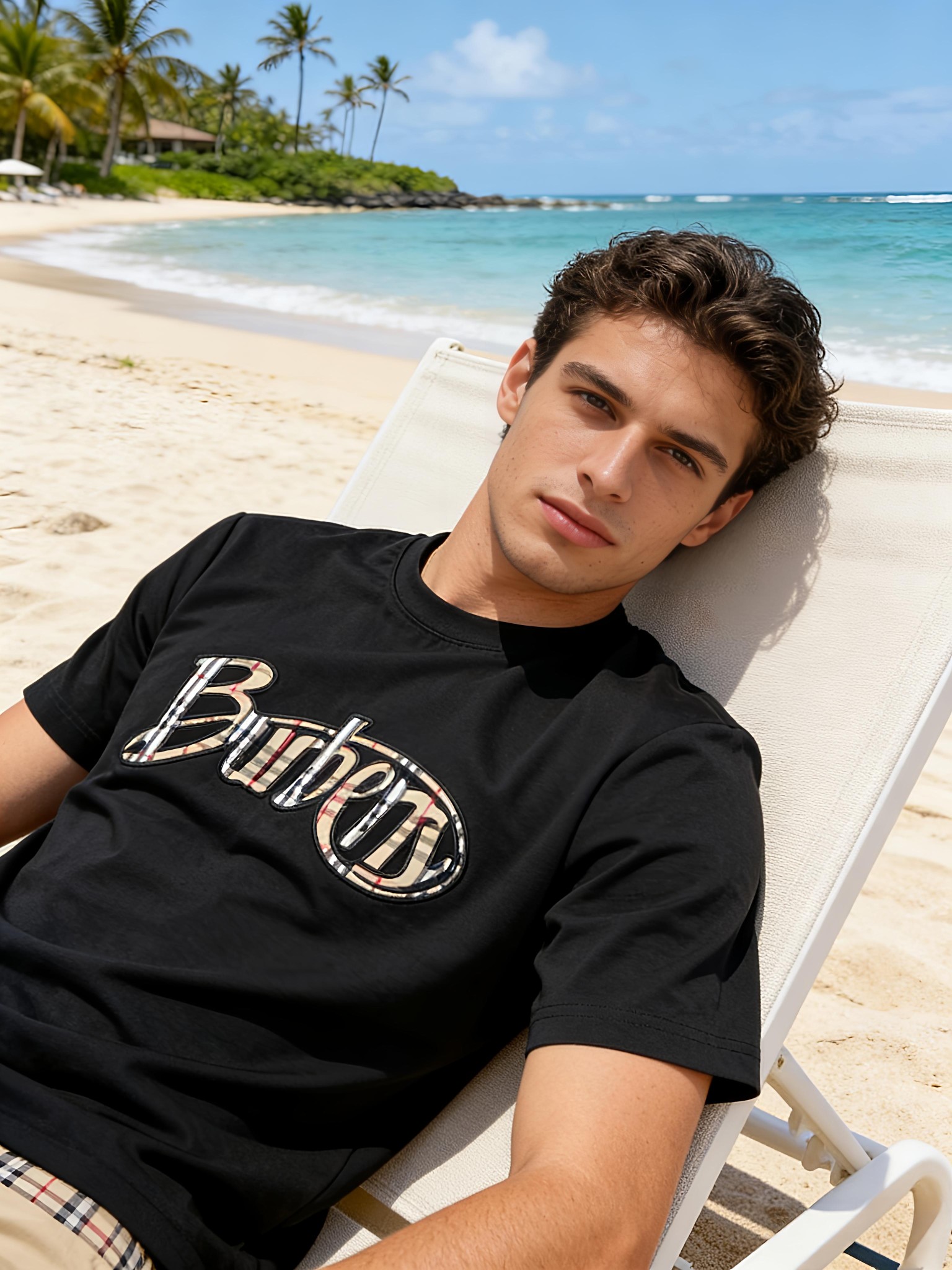 🐴《巴宝莉 Burberry》VIP高级定制！ 2026春夏季新款短袖。这款T恤是夏季男装系列新品，采用
