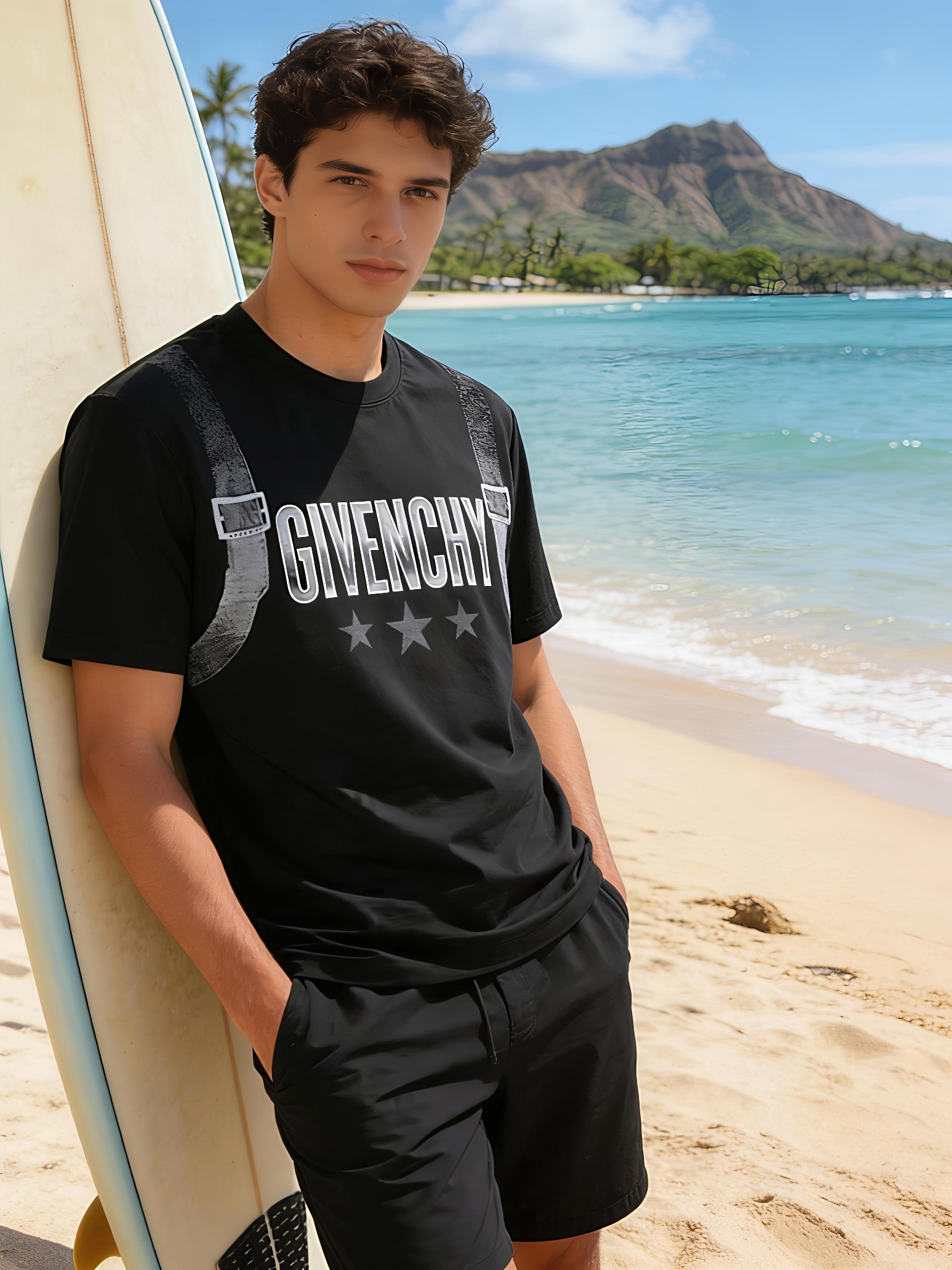 🐴《纪梵希 GIVENCHY》VIP高级定制！ 2026春夏季新款短袖。这款T恤是夏季男装系列新品，采用