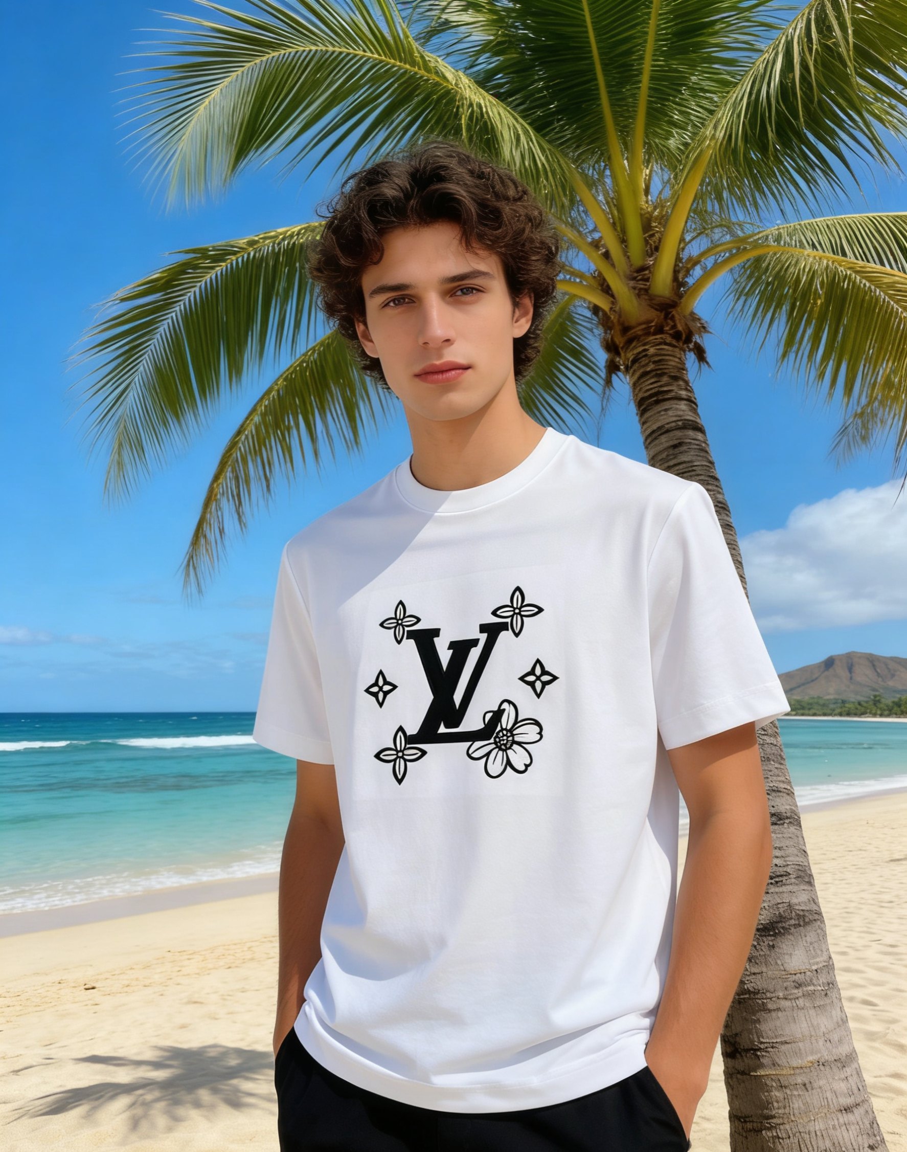 🐴《路易威登 LV》VIP高级定制！ 2026春夏季新款短袖。这款T恤是夏季男装系列新品，采用丝光工艺进