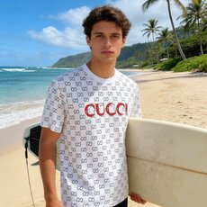 🐴《古奇 GUCCI》VIP高级定制! 2026春夏季新款短袖。这款T恤是夏季男装系列新品,采用丝光工艺 🐴《古奇 GUCCI》VIP高级定制! 2026春夏季新款短袖。这款T恤是夏季男装系列新品,采用丝光工艺