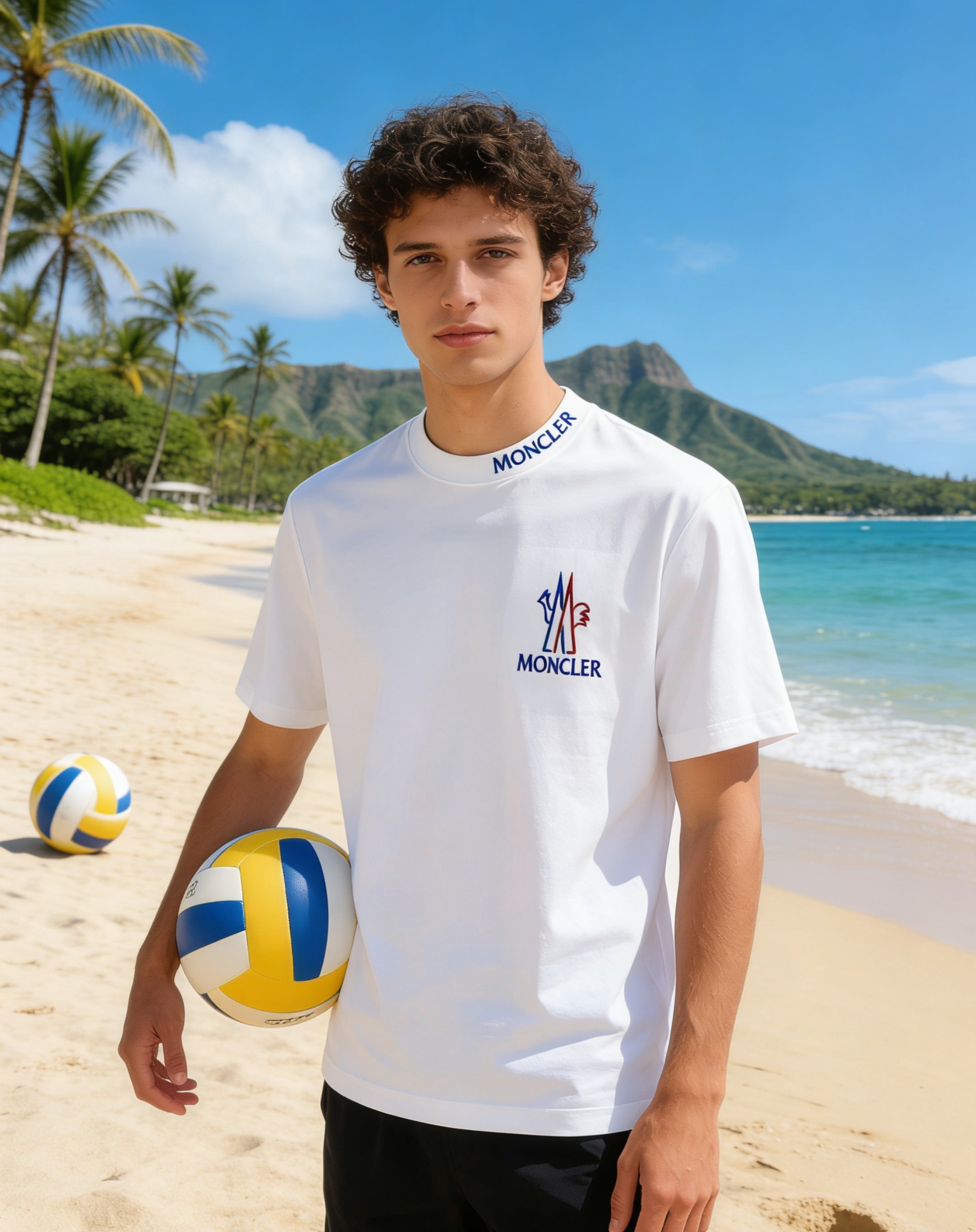 🐴《蒙口 Moncler》VIP高级定制！ 2026春夏季新款短袖。这款T恤是夏季男装系列新品，采用丝光