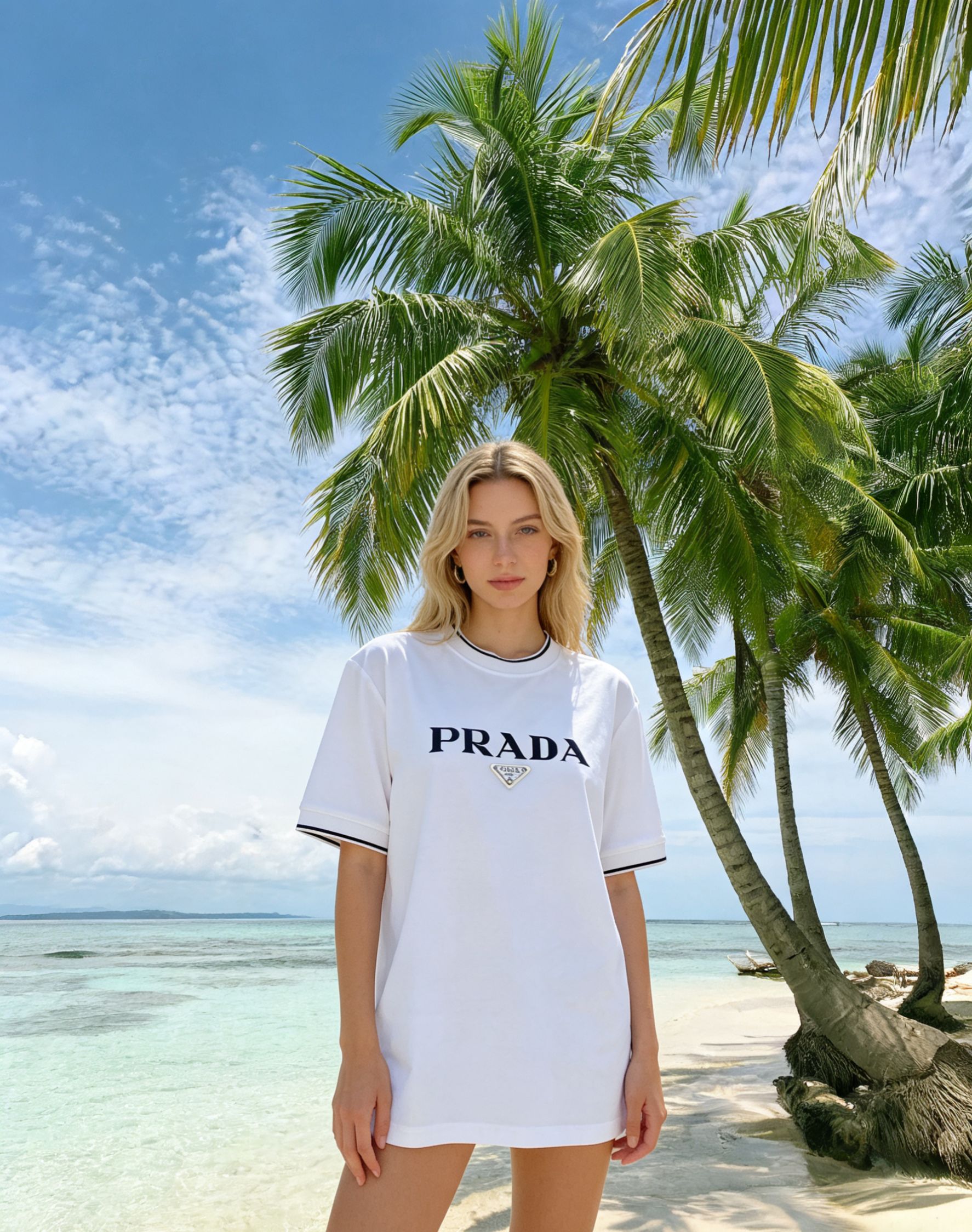 🐴《普拉达 PRADA》VIP高级定制！ 2026春夏季新款短袖。这款T恤是夏季男装系列新品，采用丝光工